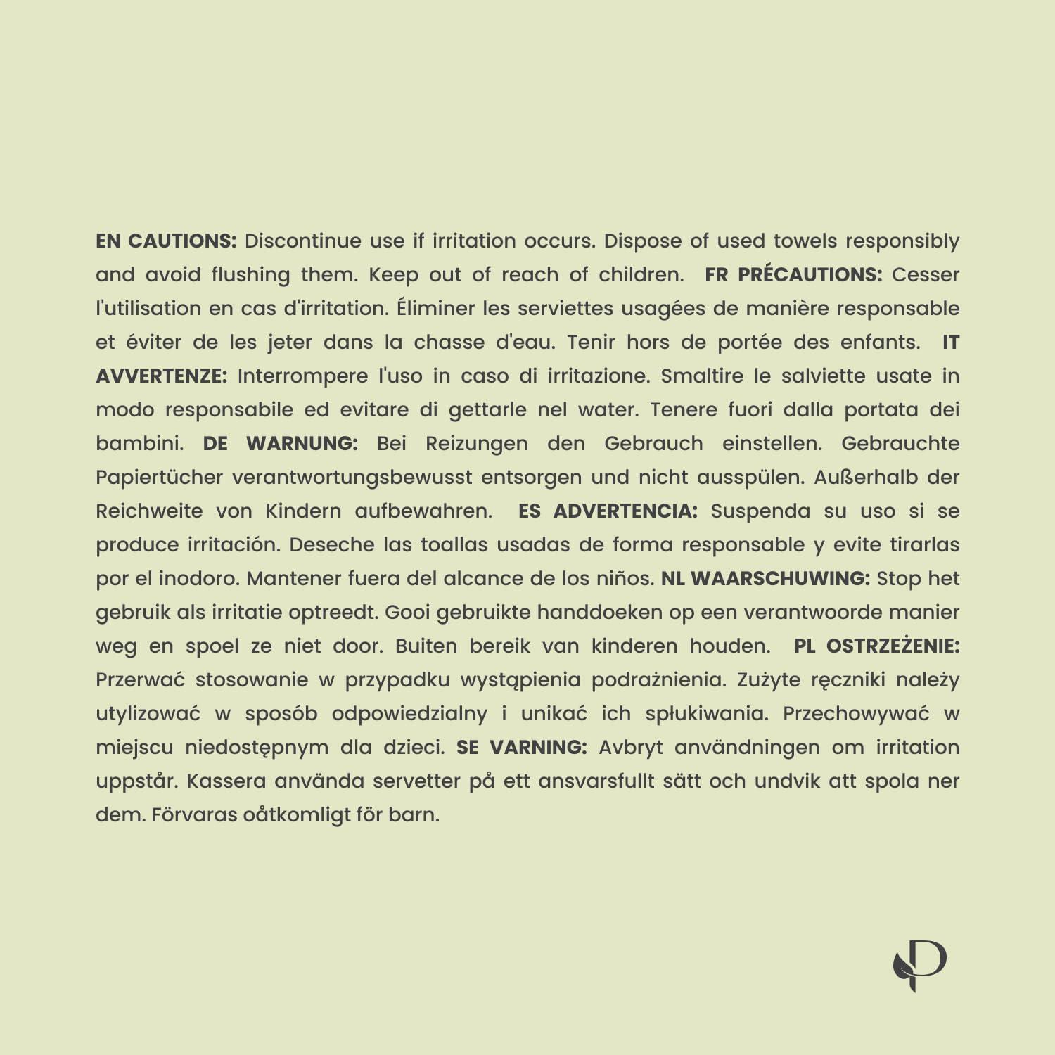 Toallas Desechables Faciales PLANTIFIQUE 50 Unidades 100% Viscosa