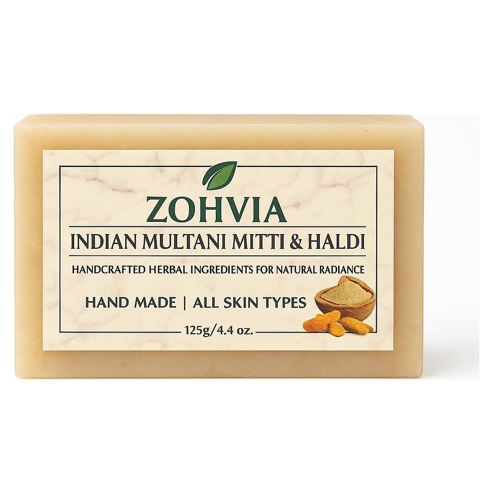 Jabón de Cúrcuma Zohvia 125g - Antibacteriano y Herbal