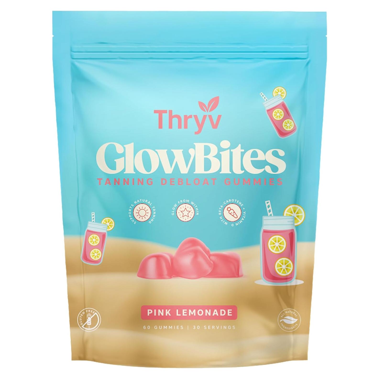 Gominolas Bronceadoras UVBites 60 Unidades Sabor Limonada Rosa