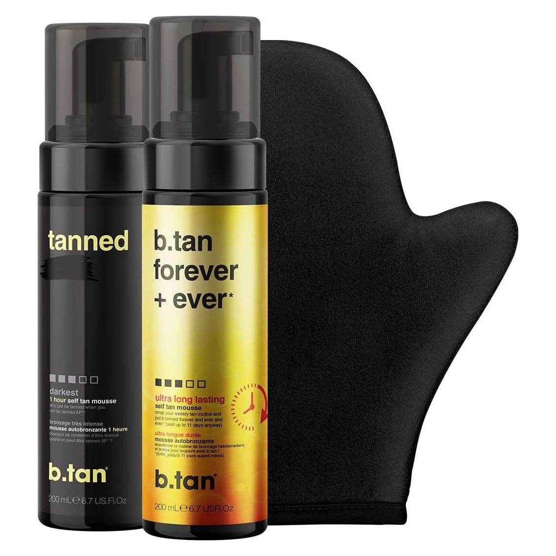 Kit de Autobronceado Oscuro b.tan con Guante Aplicador 1 Hora