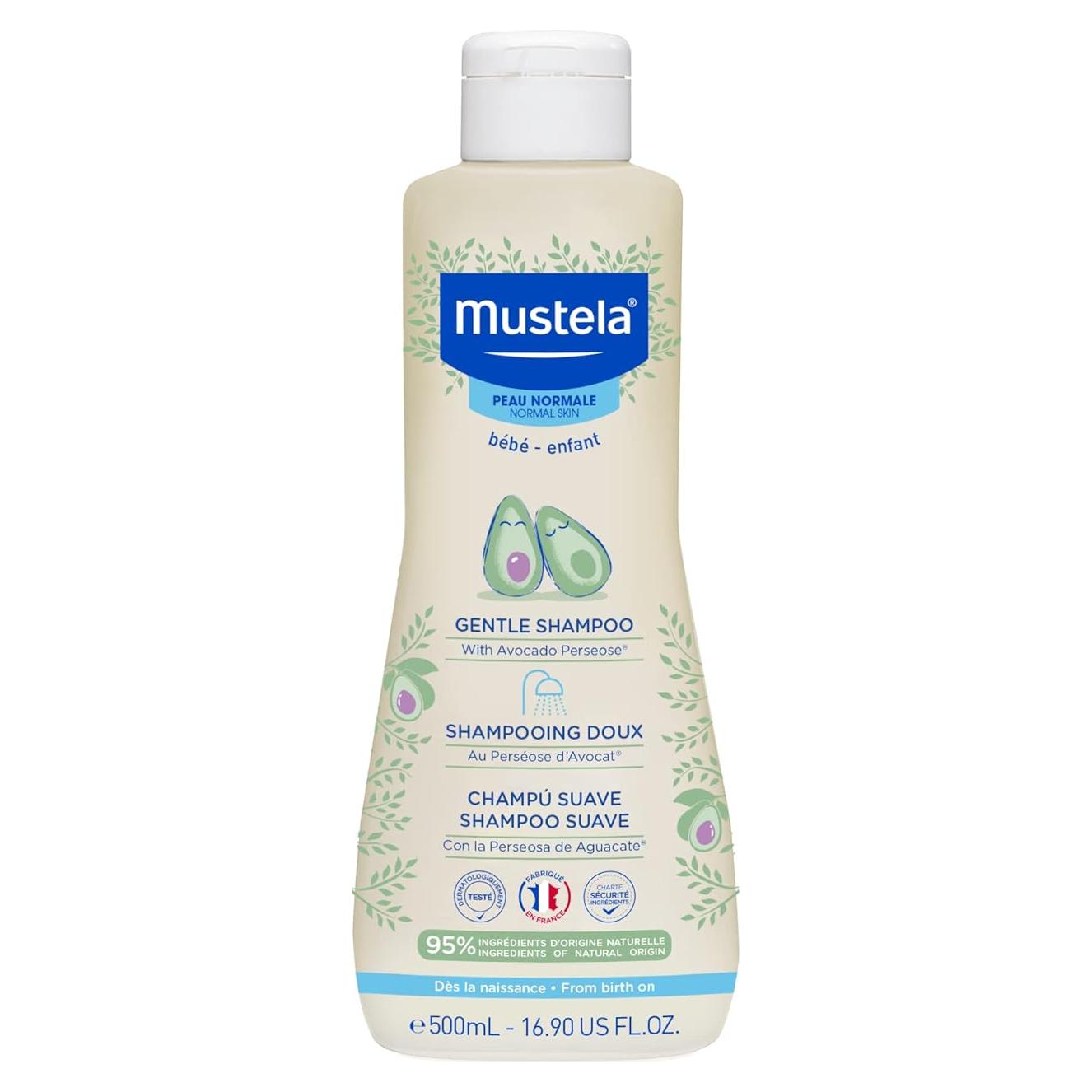 Champú Suave Mustela 500 ml - Cuidado Cabello Bebés Sin Lagrimas