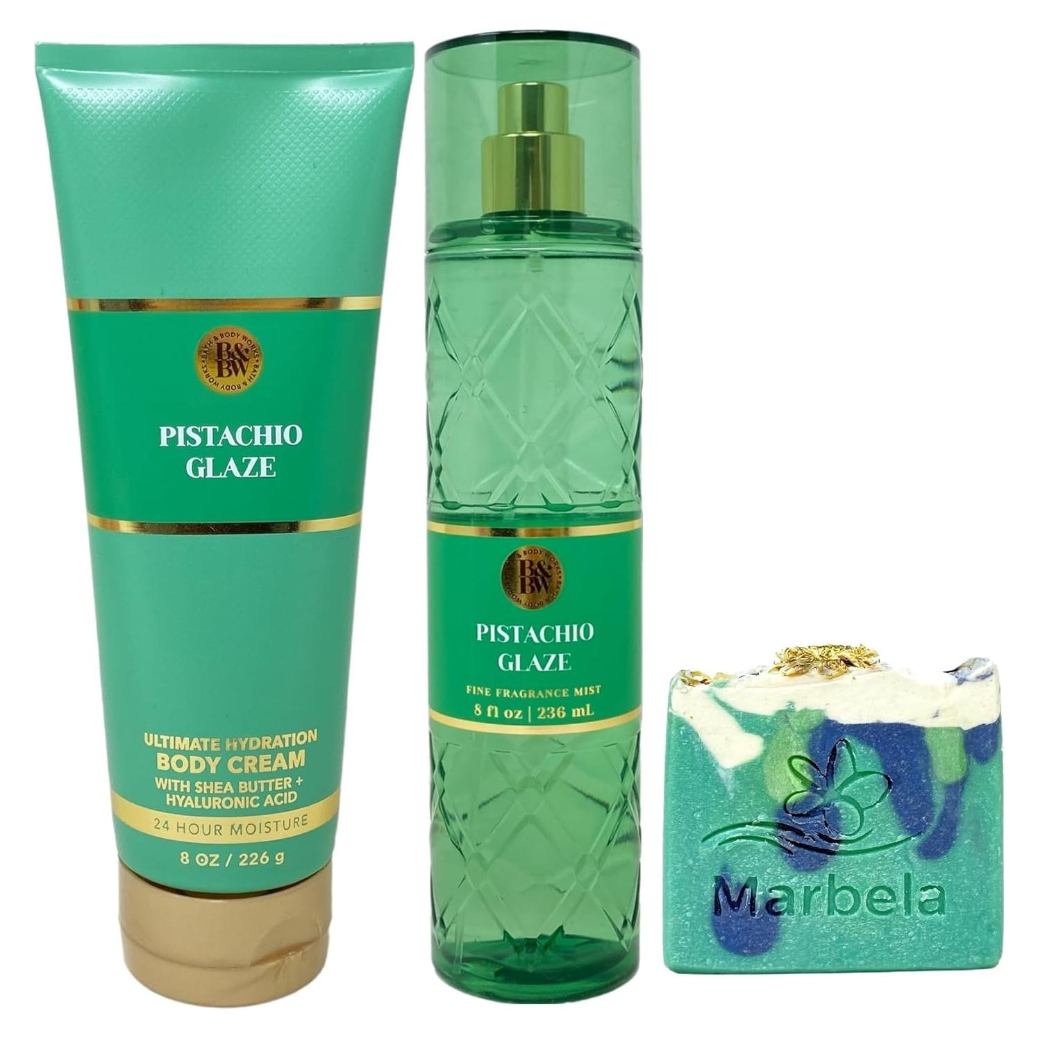 Conjunto Crema Corporal y Bruma Glaseado de Pistacho Bath & Body Works