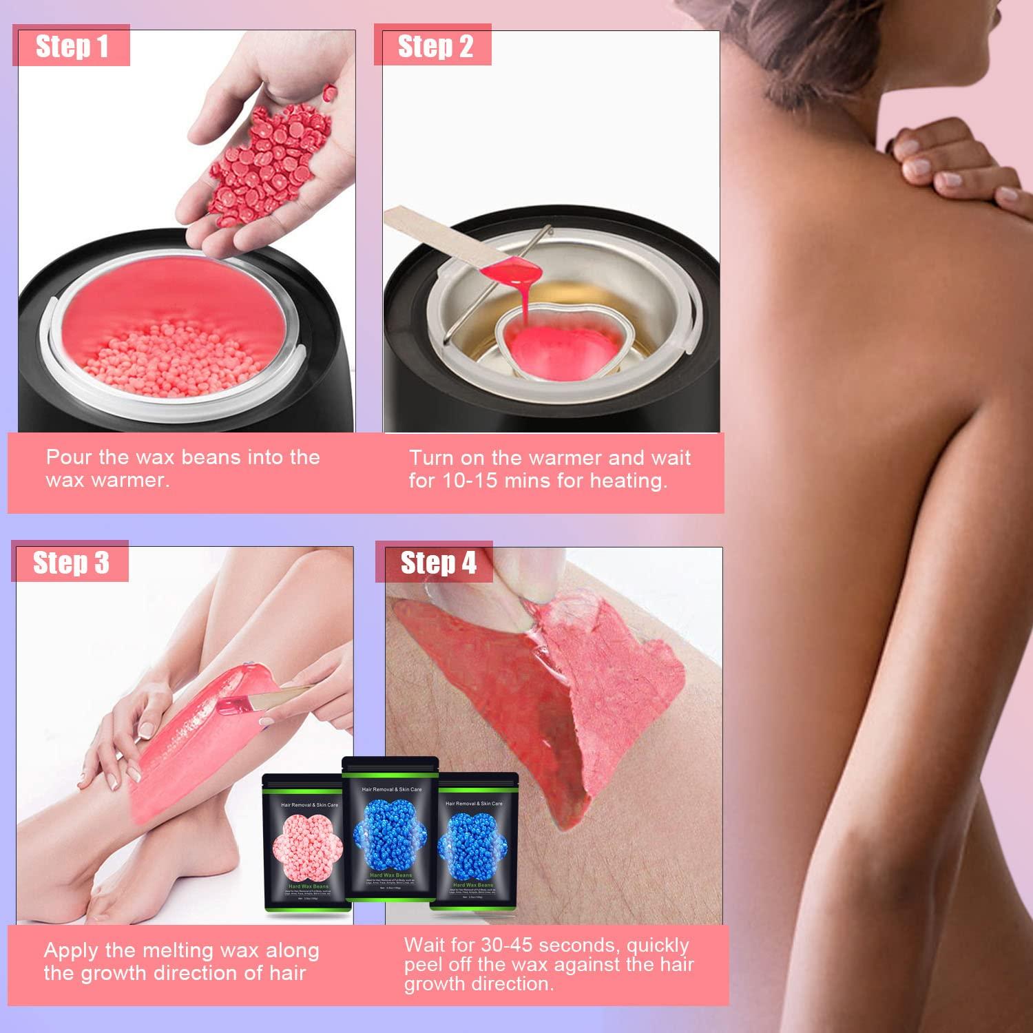 Perlas de Cera Dura Auperwel 300g para Depilación Indolora