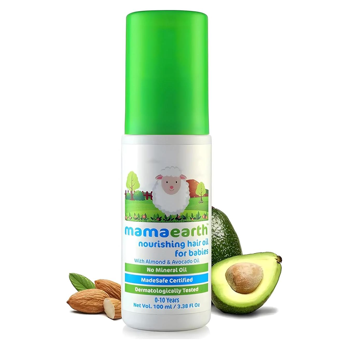 Aceite Capilar Nutritivo MAMAEARTH 100ml para Bebés