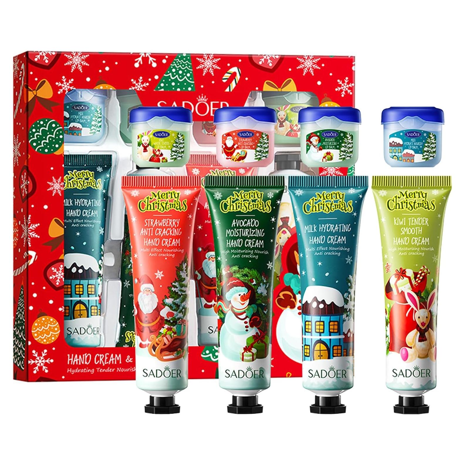 Set de Regalo Charm Kiss: Balsamo Labial y Crema de Manos 8 Piezas