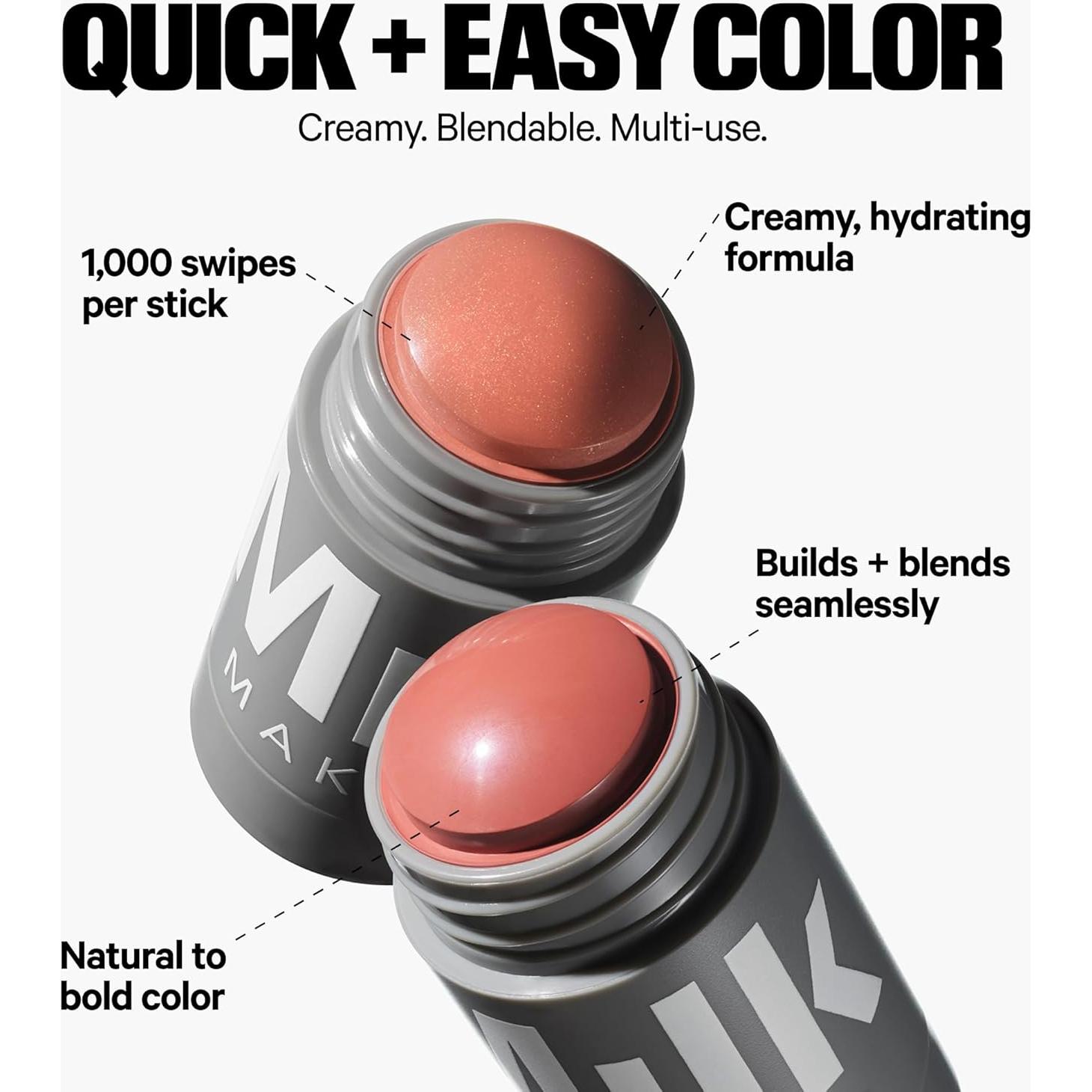 Stick Labios y Mejillas Milk Makeup - Rubor Crema Rally Malva