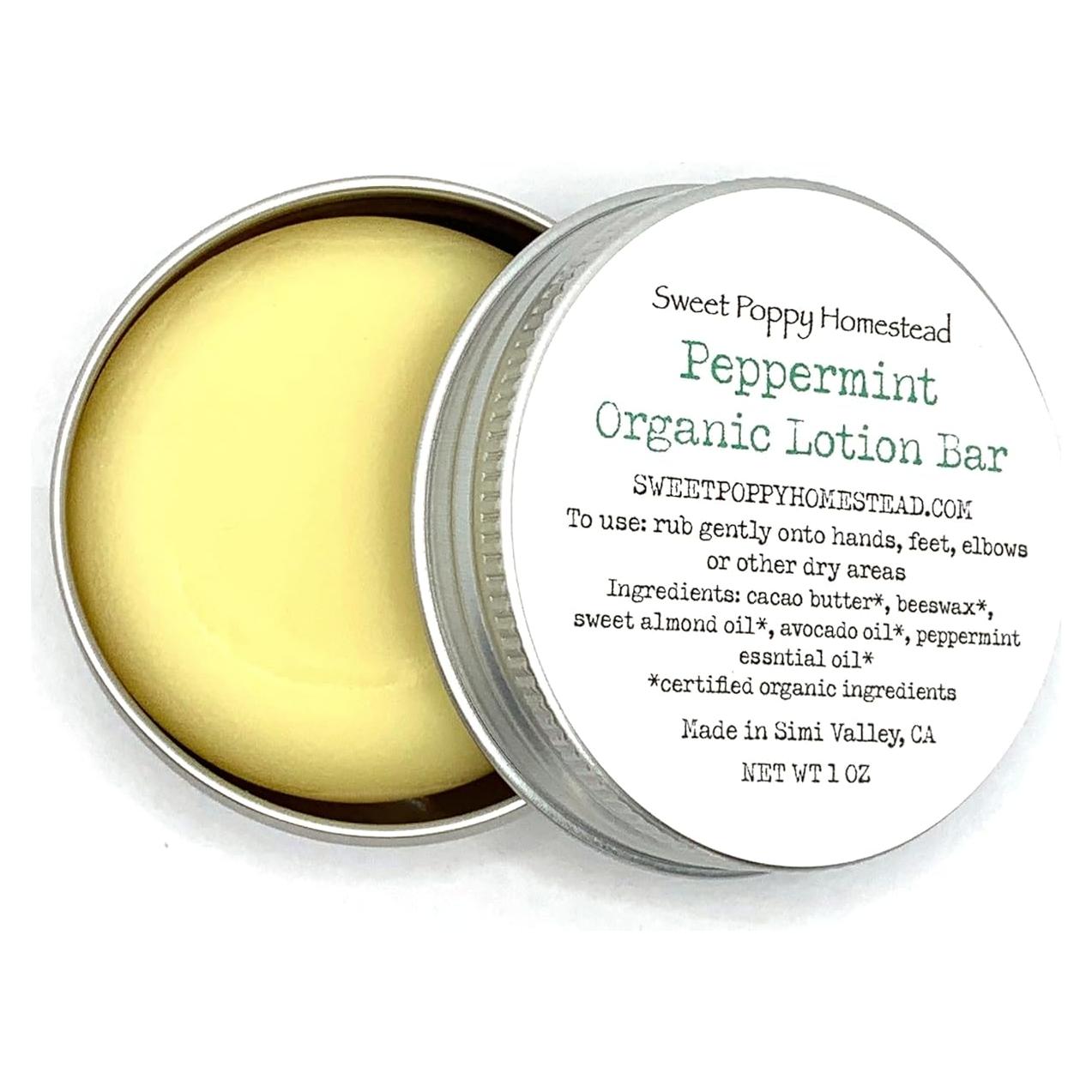 Barra de Loción Orgánica de Menta 28g - Cero Residuos