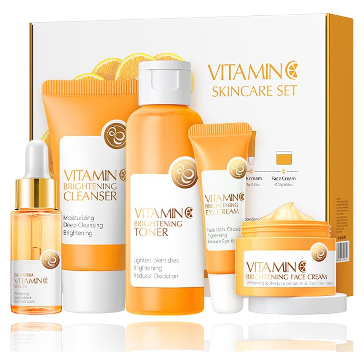 Set de Cuidado de la Piel Rosarden con Vitamina C - 5 Piezas