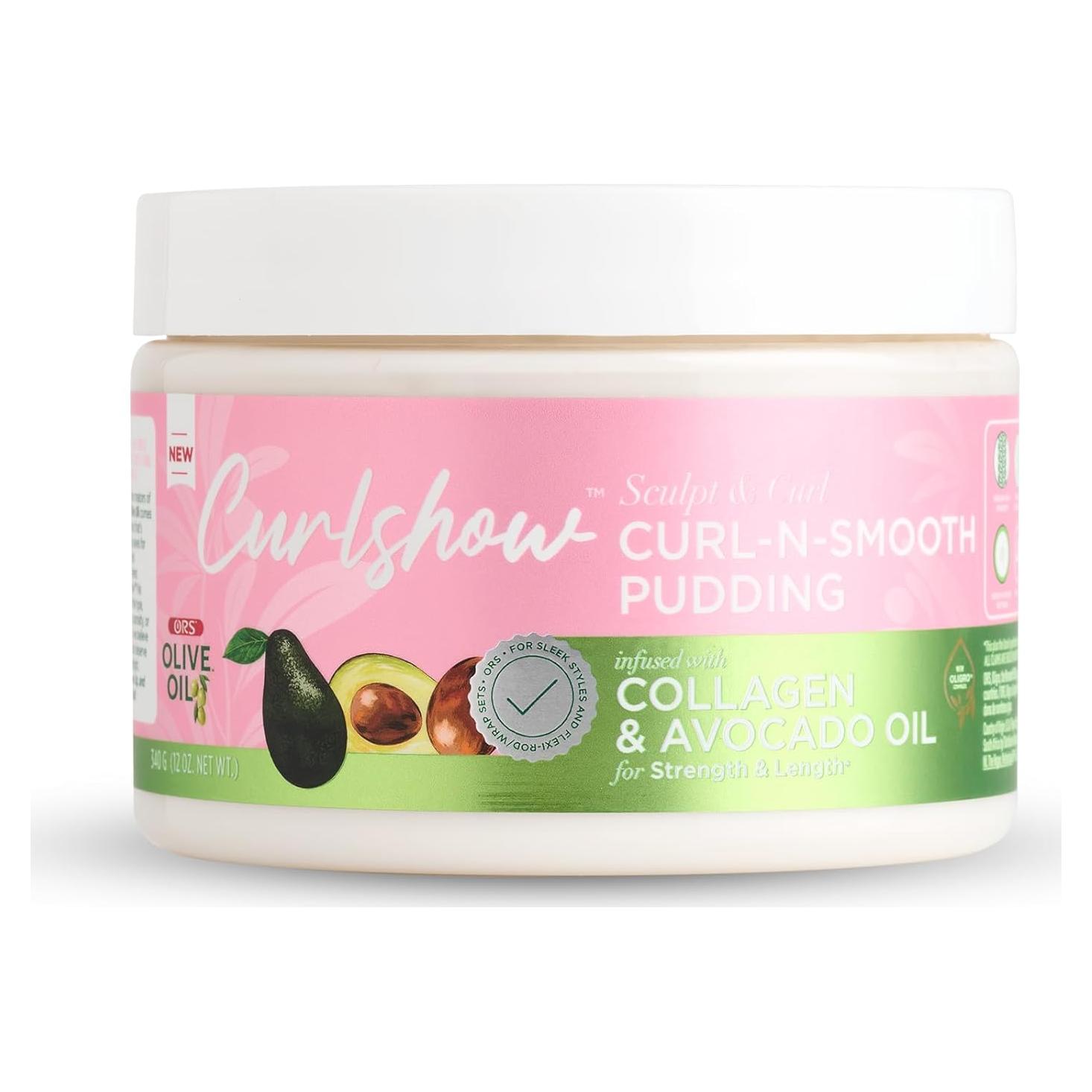Pudding Curl N Smooth ORS 340g - Aceite de Oliva y Colágeno