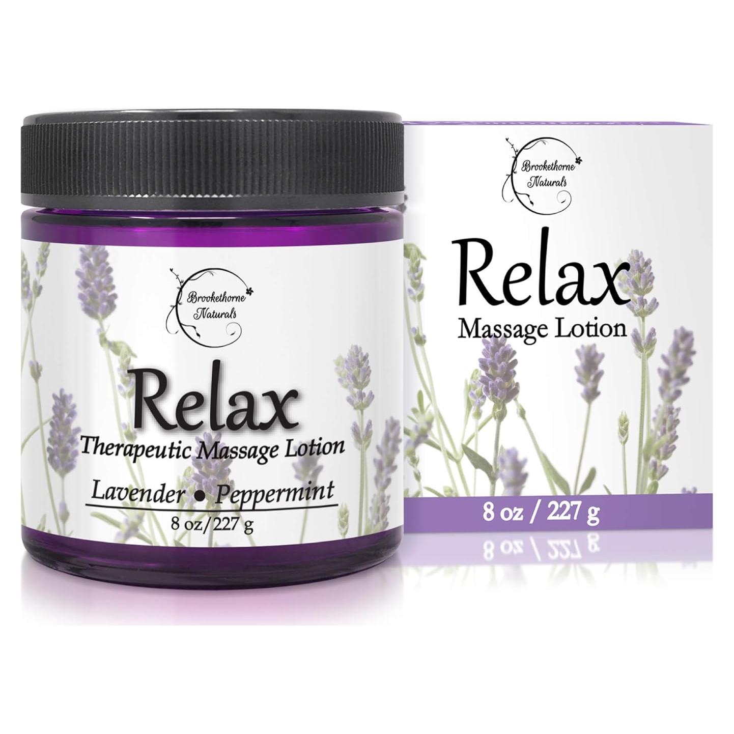 Crema de Masaje Terapéutico Relax Brookethorne 273g - Lavanda