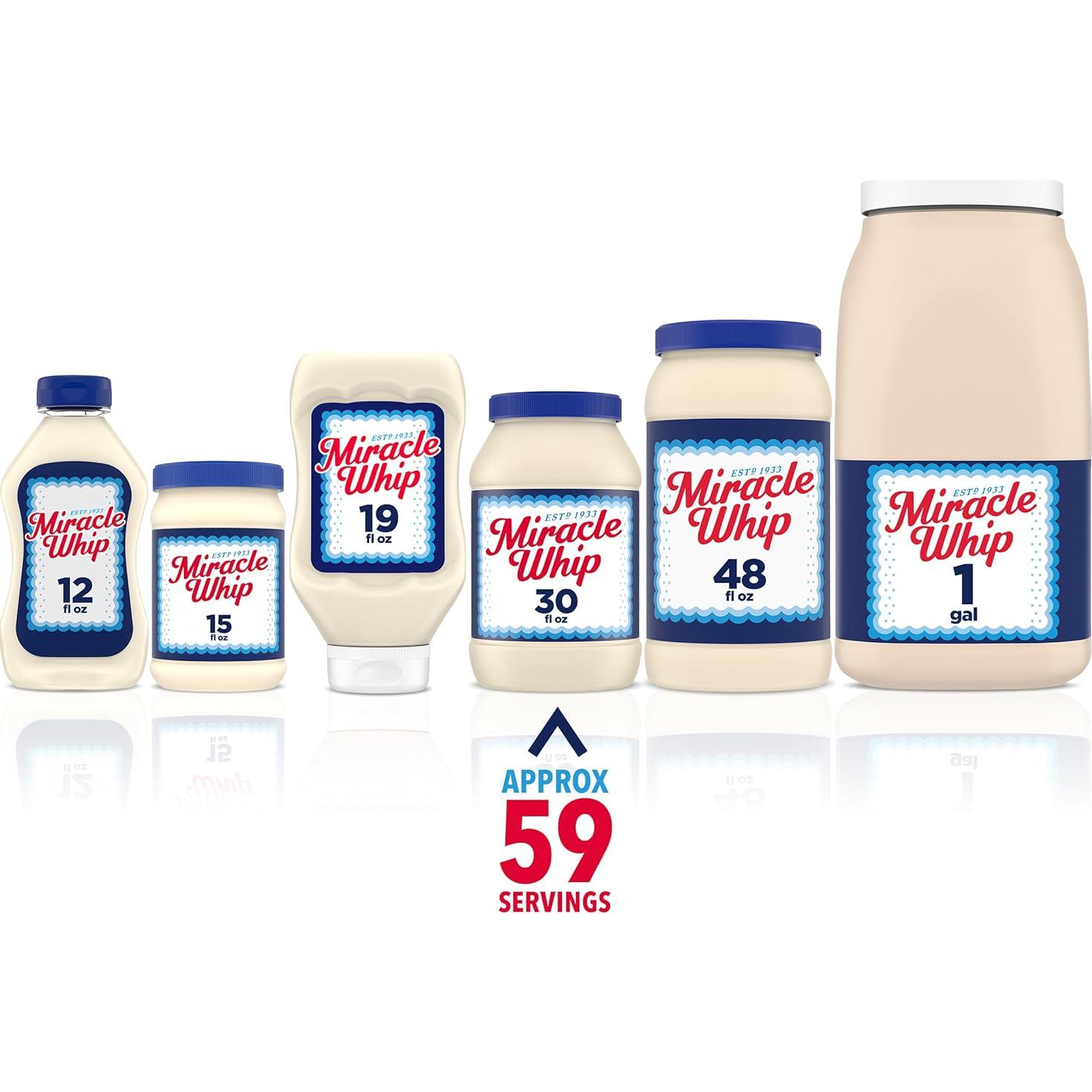 Aderezo tipo mayonesa Miracle Whip 850g - Bajo en carbohidratos