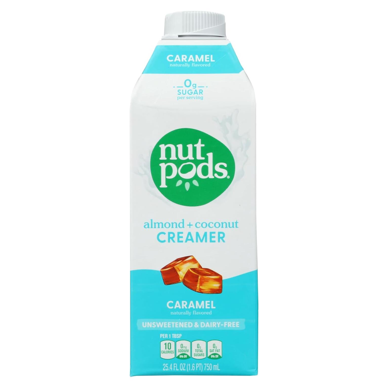 Crema de Almendra Caramelo + Coco NUTPODS 750 ml Sin Azúcar
