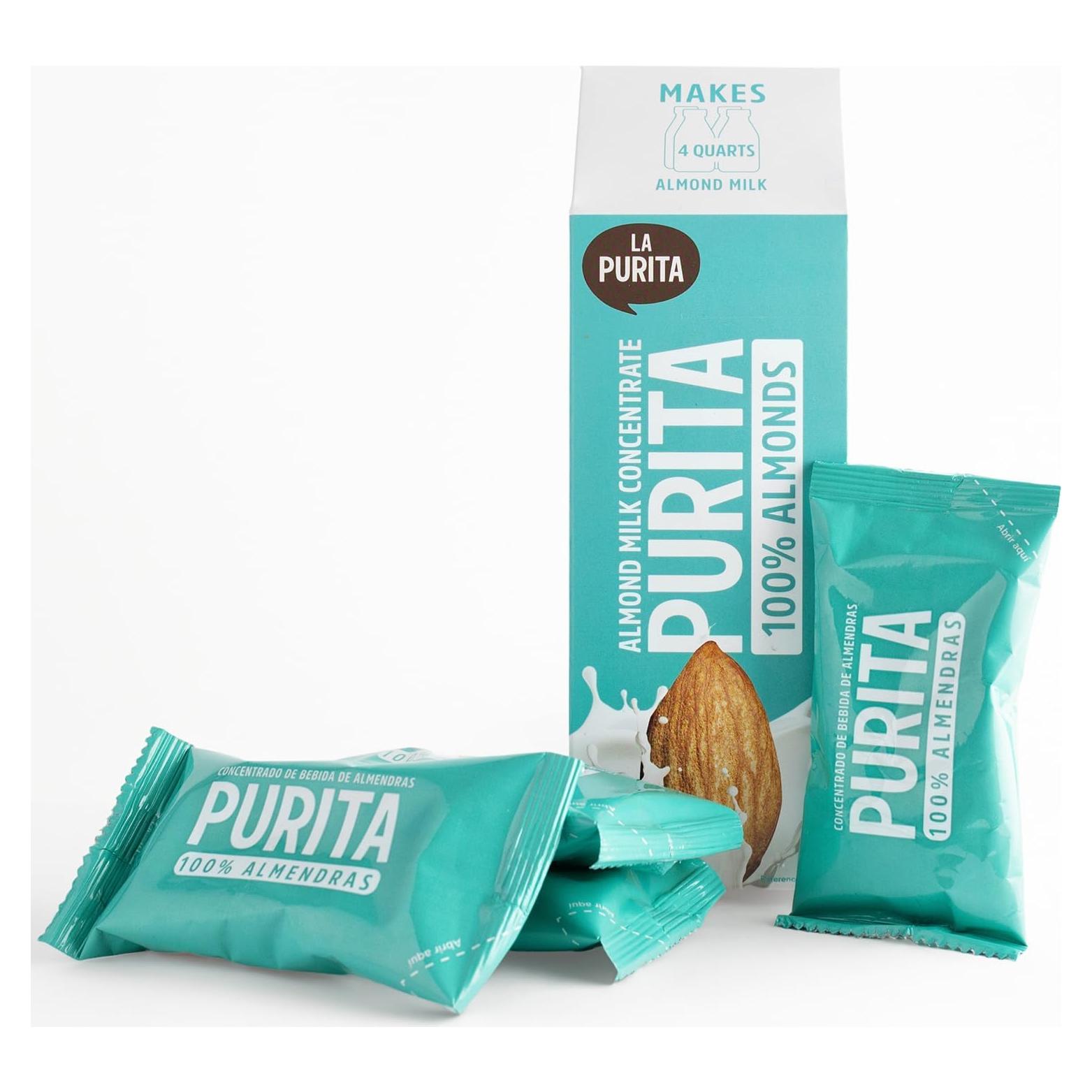 Leche de Almendra Concentrada La Purita 3.78L Vegana Sin Azúcar