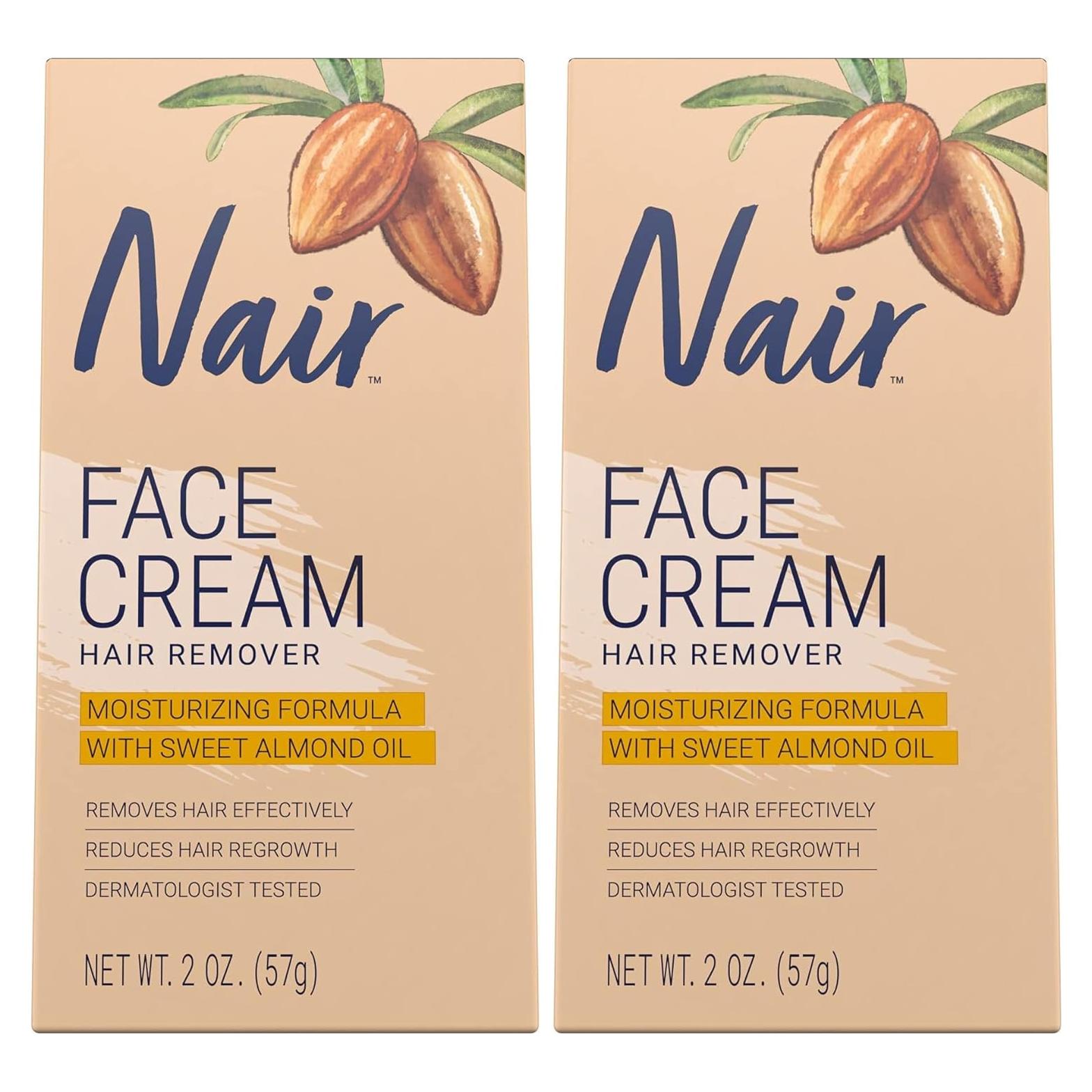 Crema Facial Hidratante Nair para Remoción de Vello 226.8 g