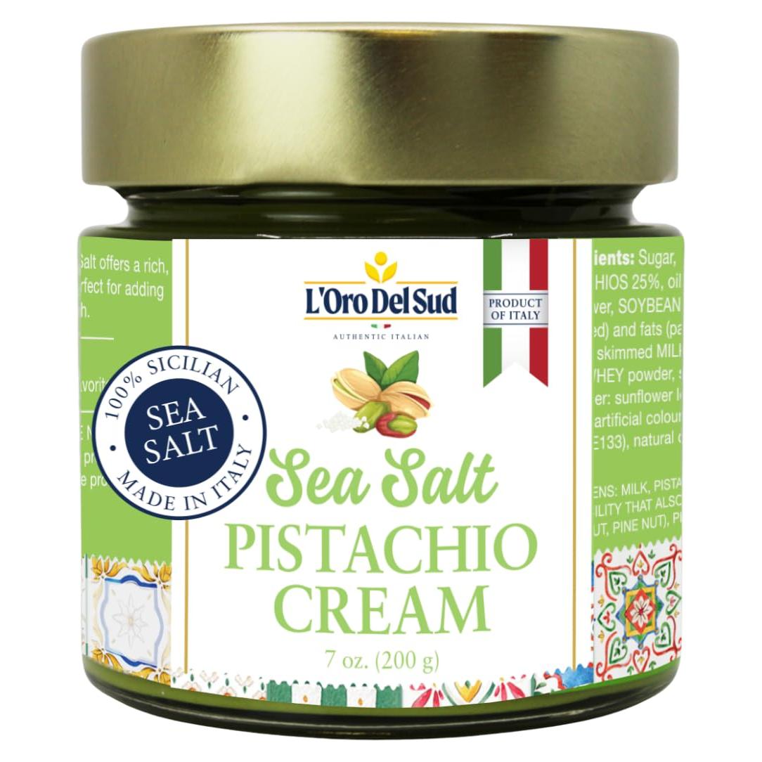 Crema de Pistacho L'Oro Del Sud con Sal Marina 200 g