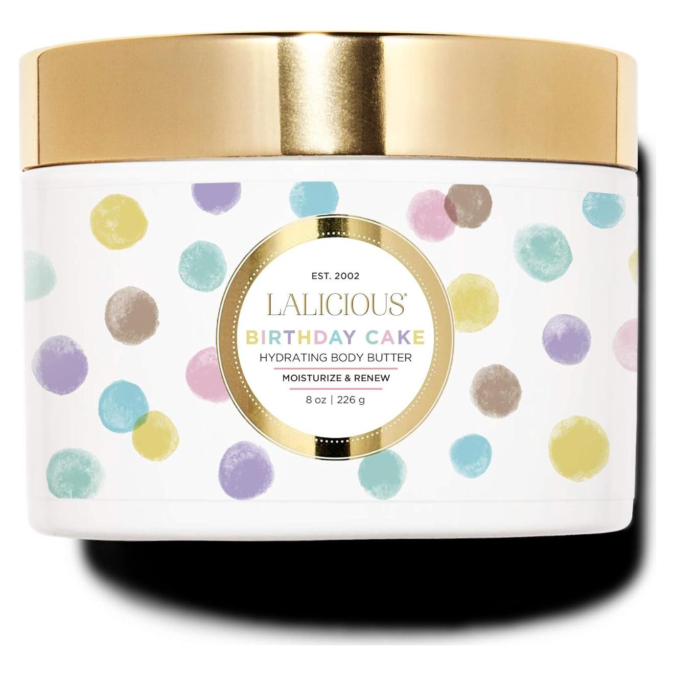 Crema Corporal Hidratante LaLicious Pastel de Cumpleaños 226g