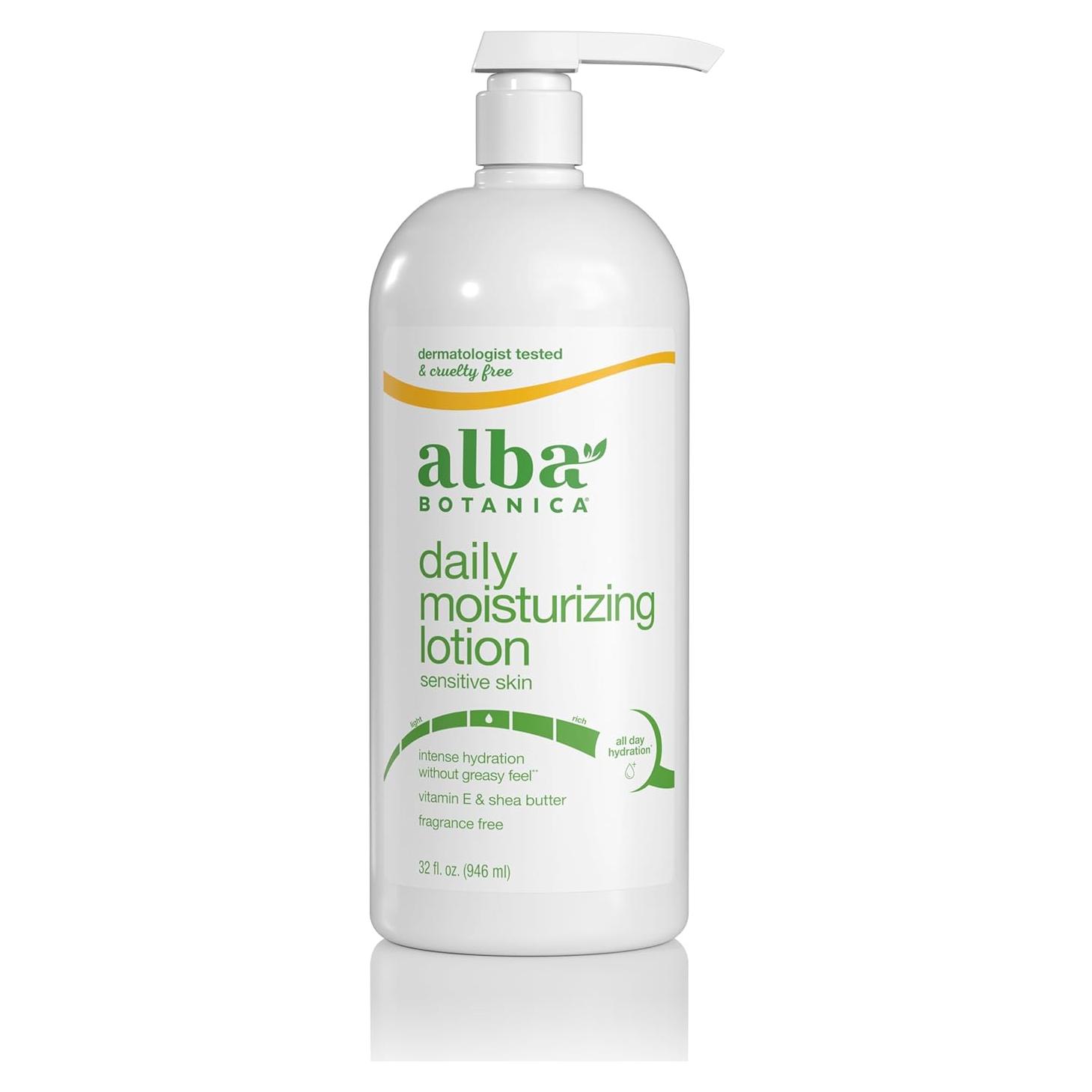 Loción Hidratante Diaria Alba Botanica 32 Oz Sin Fragancia