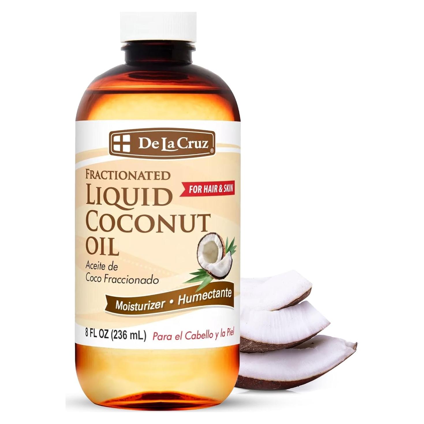 Aceite de Coco Líquido Fraccionado De La Cruz 236.6 ML