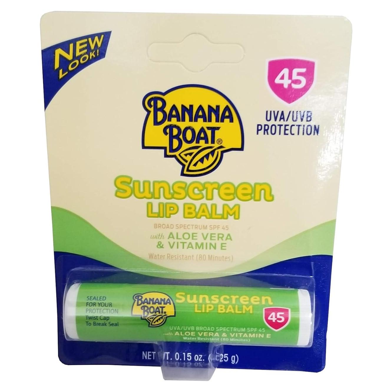 Bálsamo Labial Banana Boat Aloe Vera SPF 45 4.25g - Paquete de 4