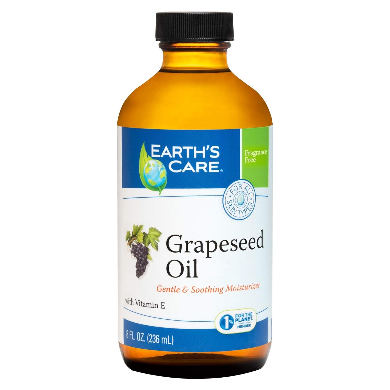 Aceite de Semilla de Uva Earth's Care 236 ml Prensado en Frío