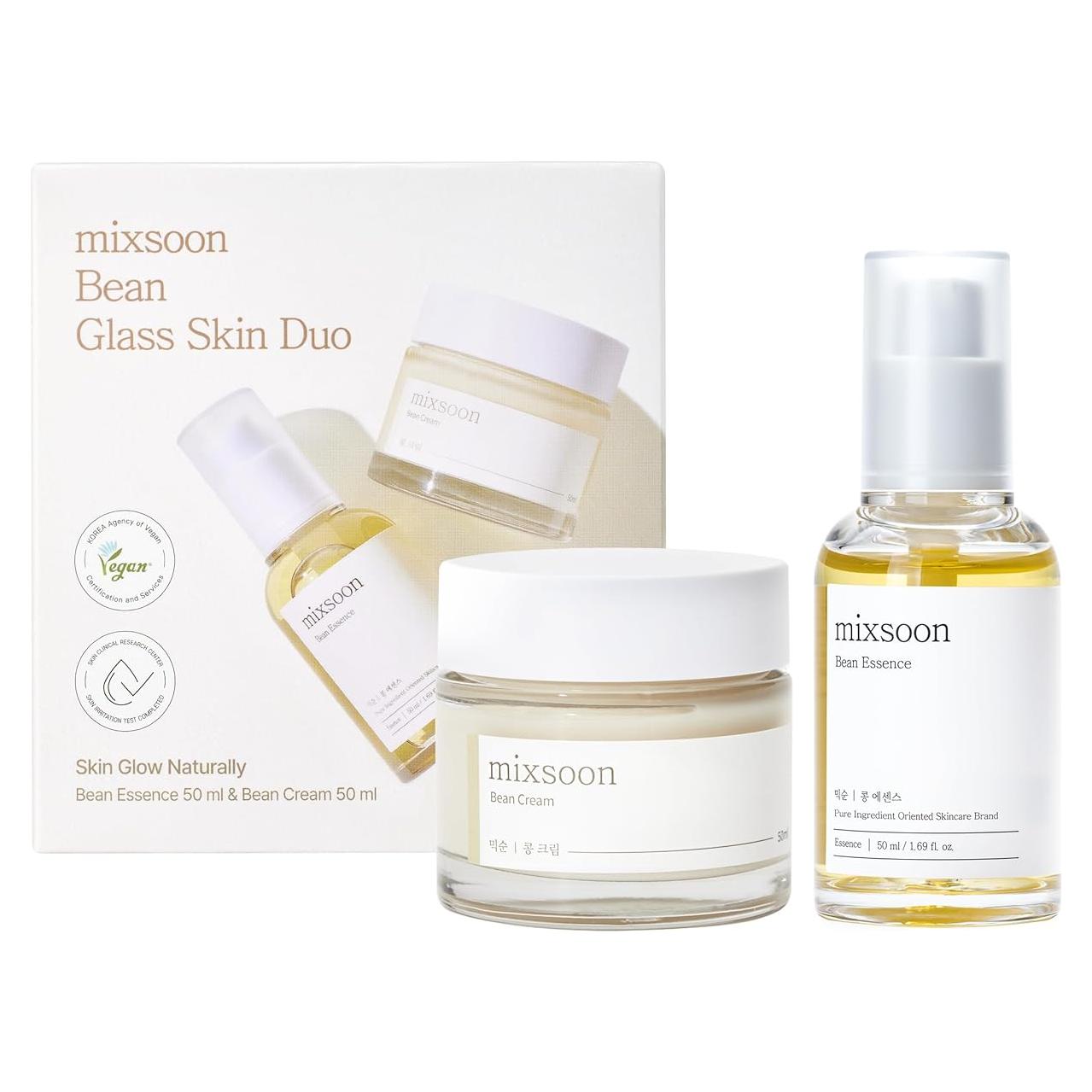 Mixsoon Dúo de Cuidado Facial Esencia y Crema de Frijol 100ml