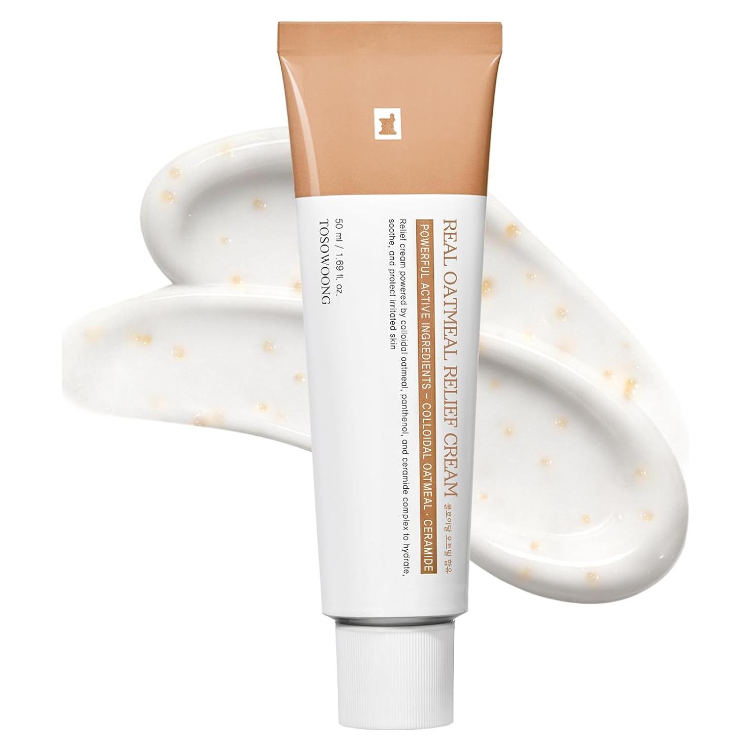 Crema de Alivio de Avena Real TOSOWOONG 50ml Hidratante Facial