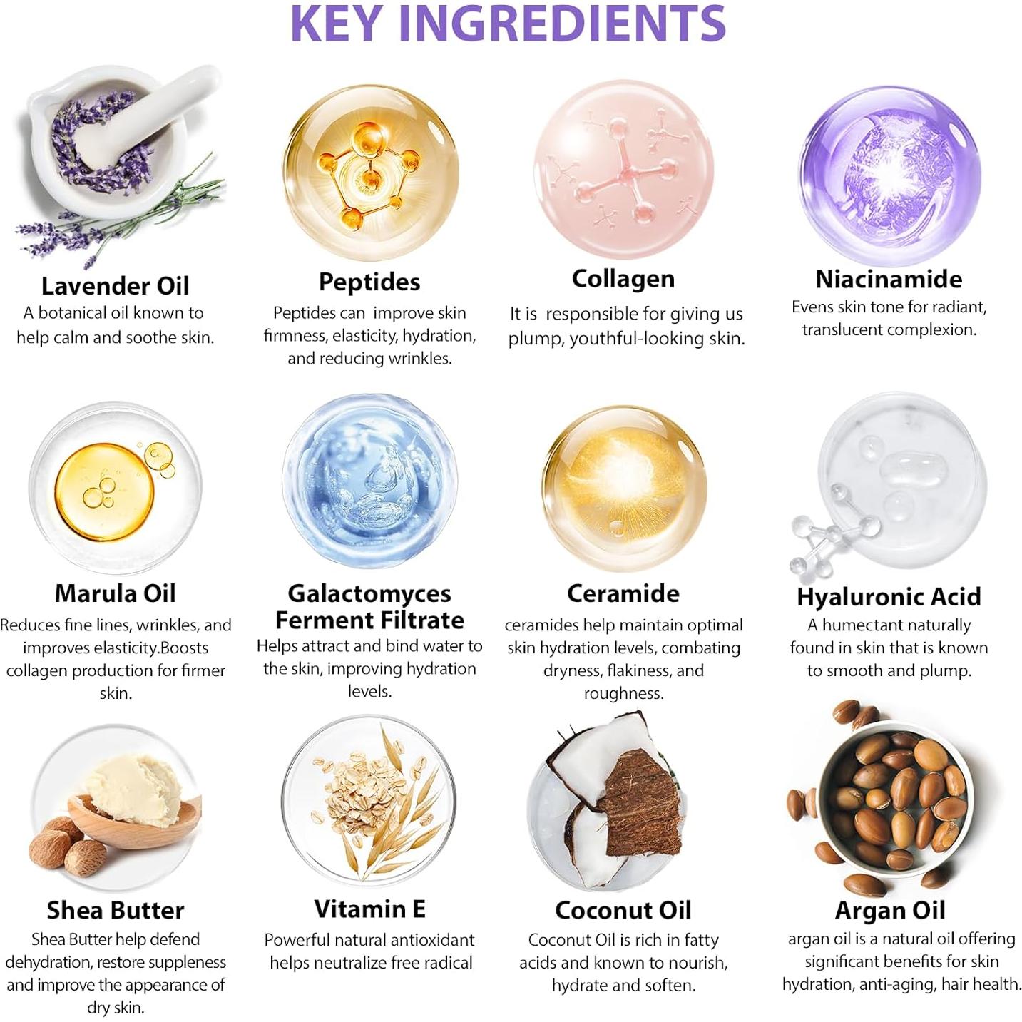 Set de Cuidado Facial RA ROSA ACCA 55 PZS Lavanda