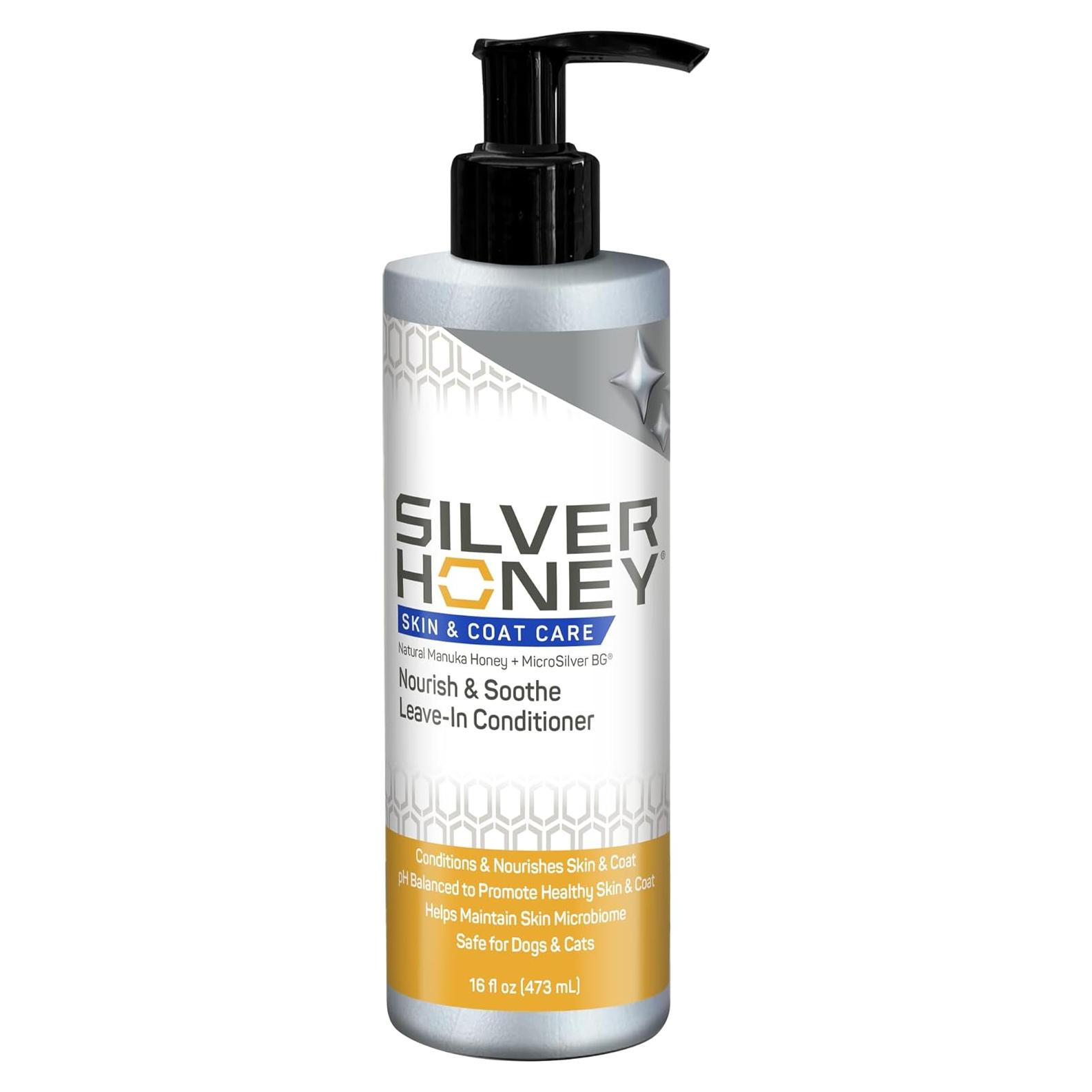 Acondicionador Sin Enjuague Silver Honey 473 ml - Perros y Gatos