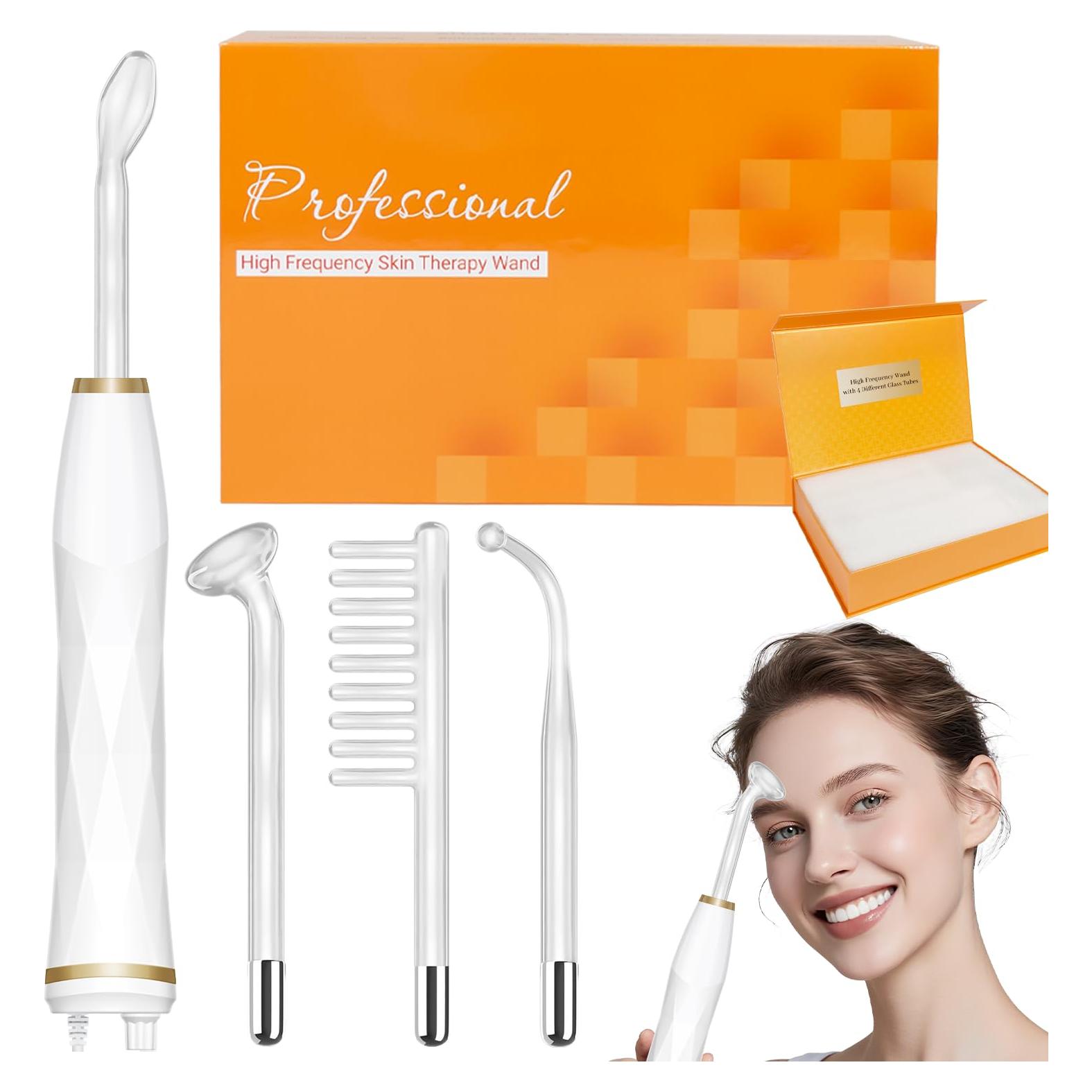 Máquina Facial de Alta Frecuencia TUMAKOU Naranja 4 Tubos