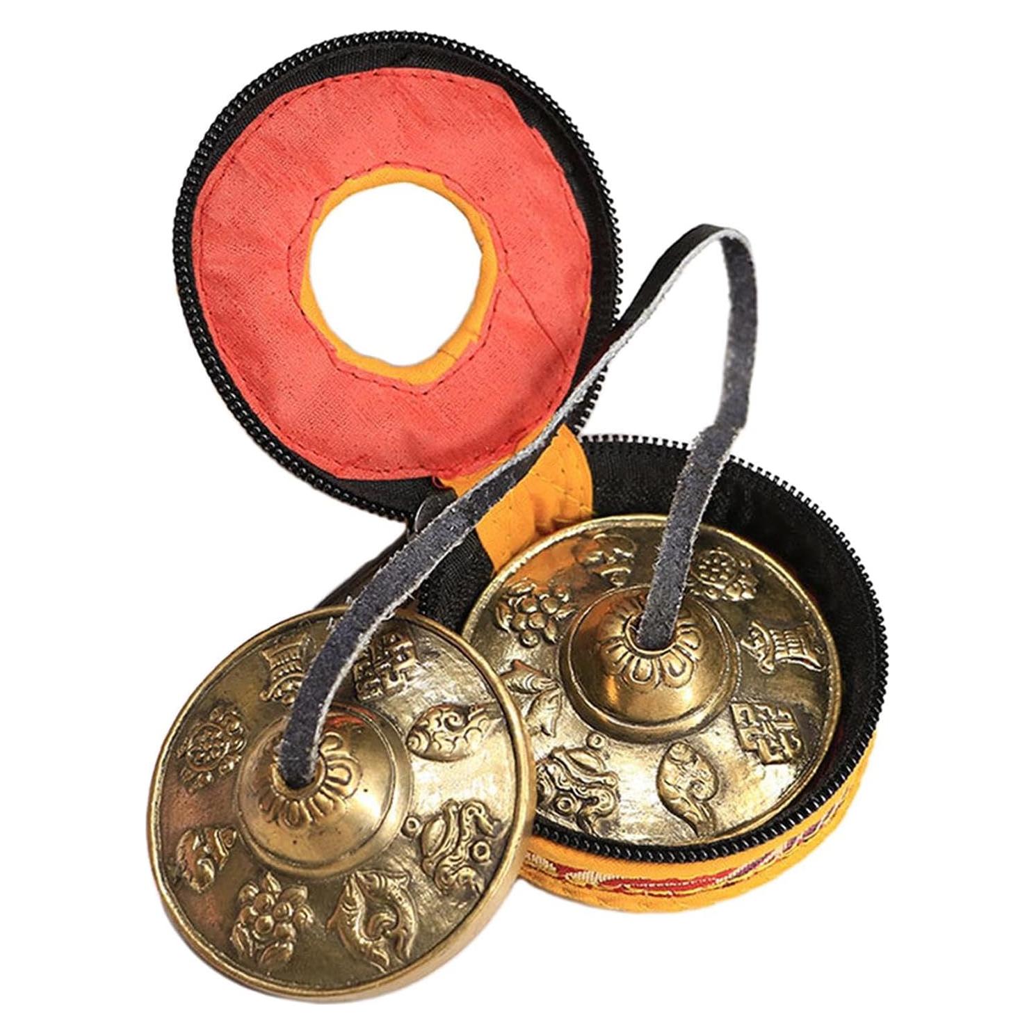 Cymbales Tingsha Tibetanos Estilo B 6.5cm para Meditación