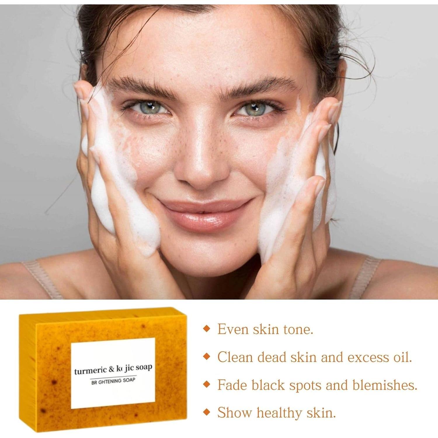 Set de Cuidado de Piel YINGQQ: Jabón y Aceite de Cúrcuma
