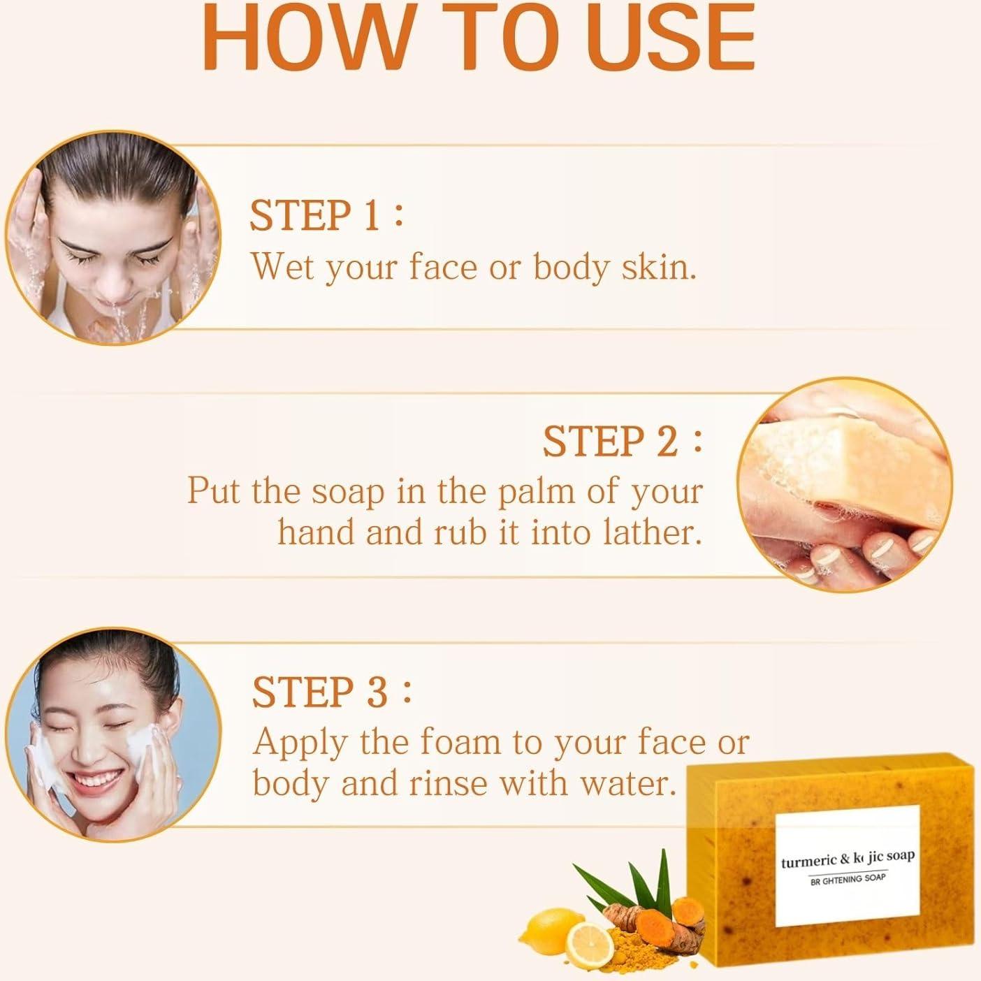Set de Cuidado de Piel YINGQQ: Jabón y Aceite de Cúrcuma