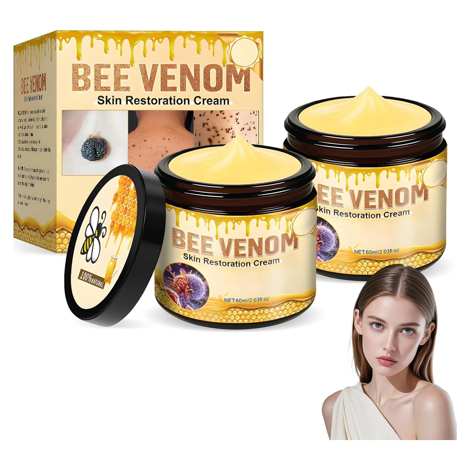 Crema de Restauración de Piel VOYOCUGE con Veneno de Abeja 2PCS