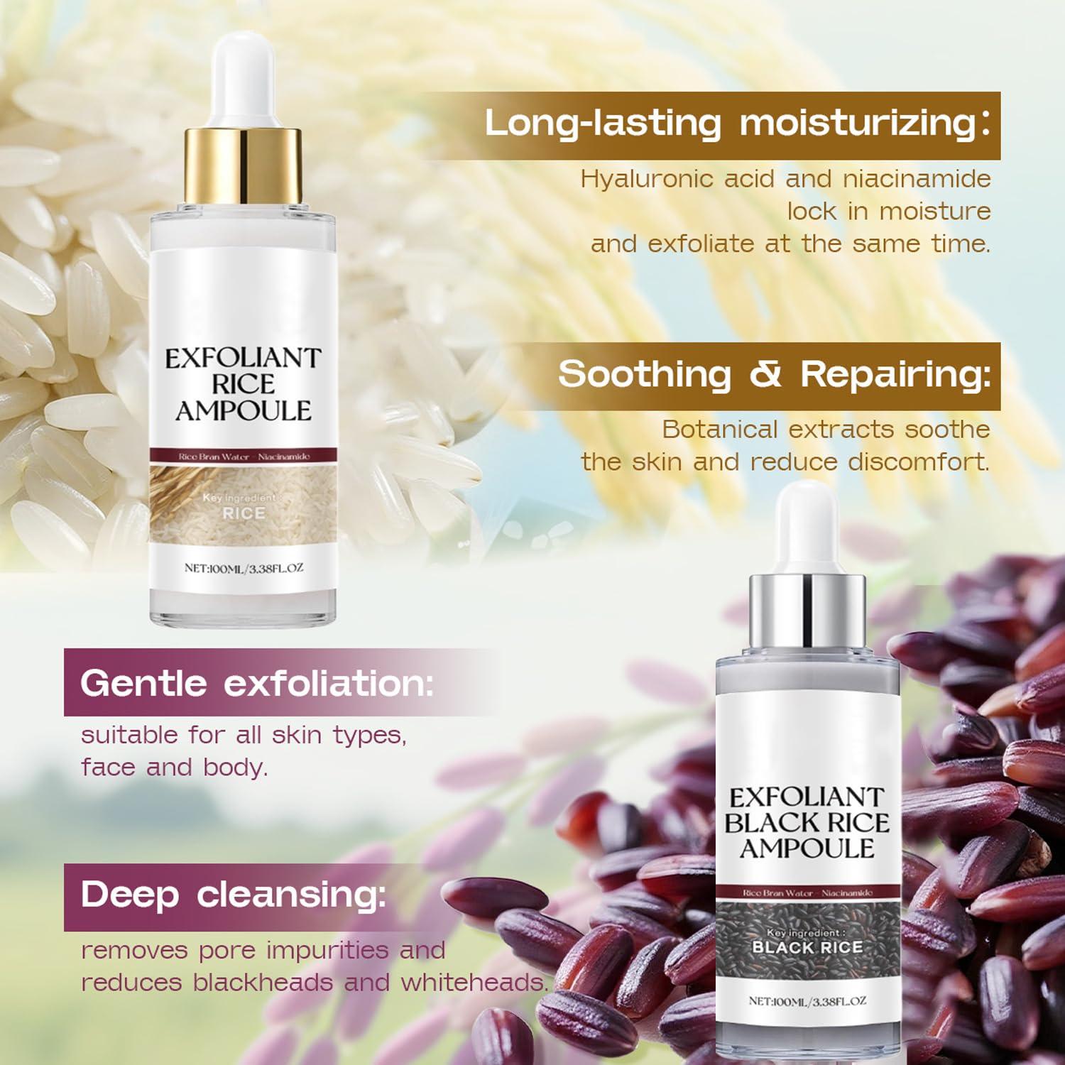 Duo Ampoule Glow Arroz Peel Shot 100ml Exfoliante Suave