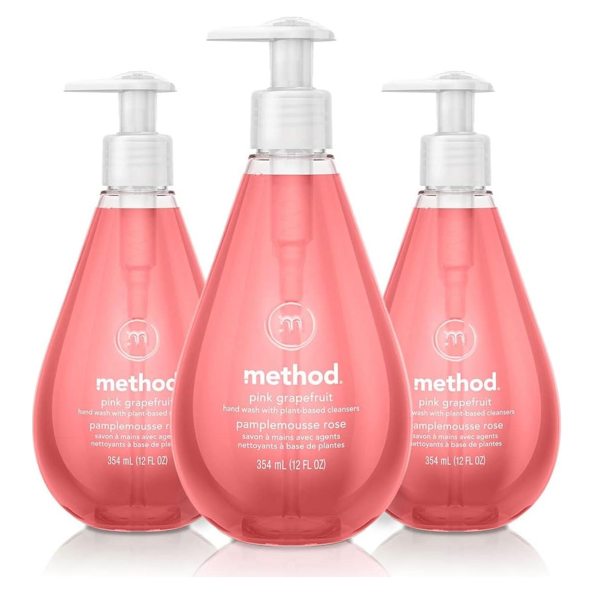 Jabón de Manos en Gel Method Pomelo Rosa 3x355ml
