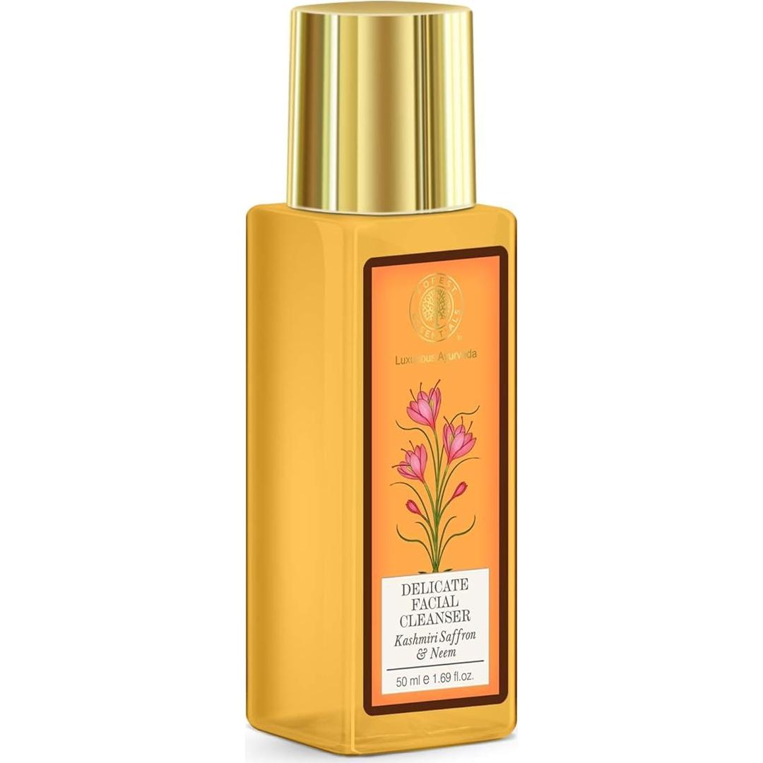 Set de Limpiadores Faciales Forest Essentials 50ml - Azafrán Neem y Agua de Rosas