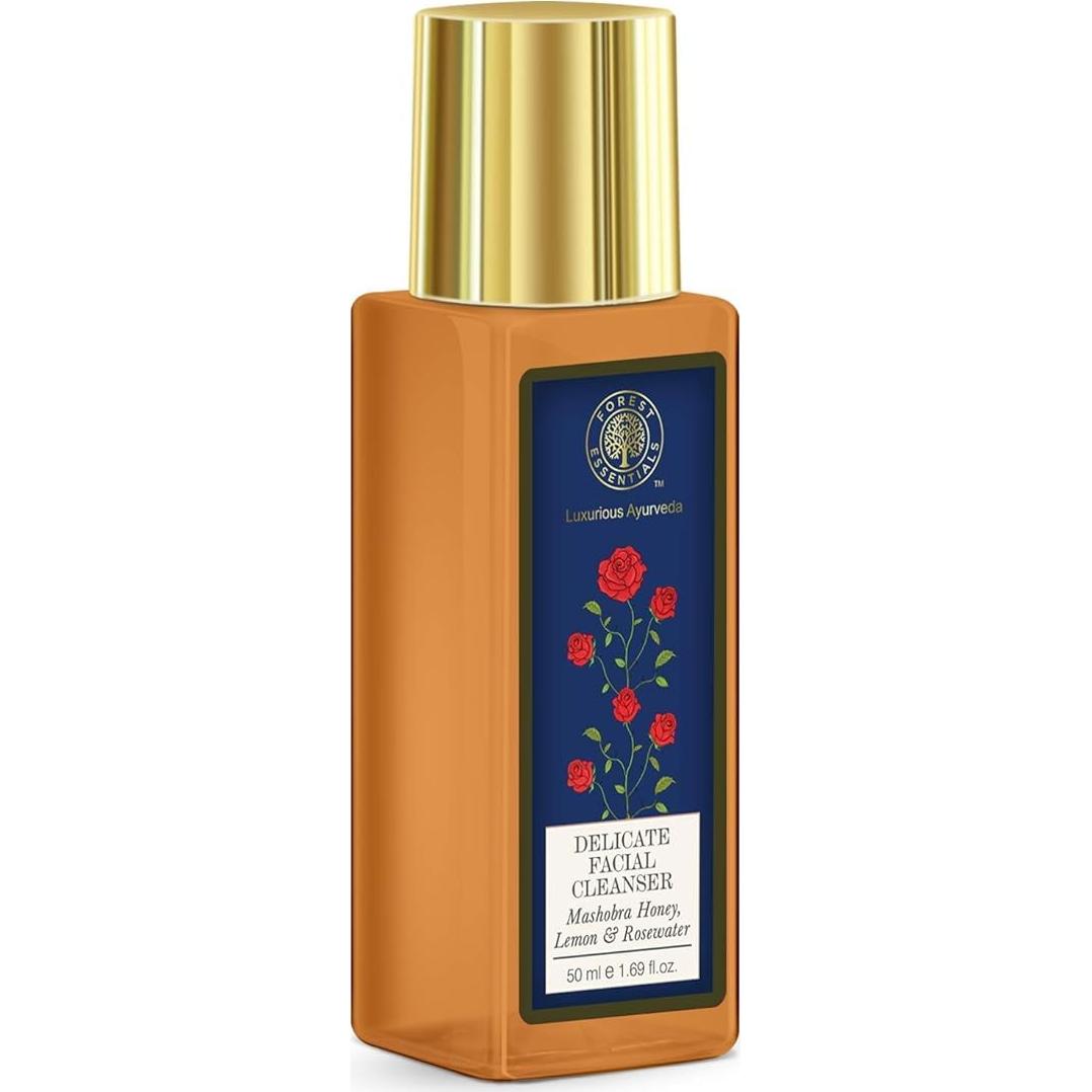Set de Limpiadores Faciales Forest Essentials 50ml - Azafrán Neem y Agua de Rosas