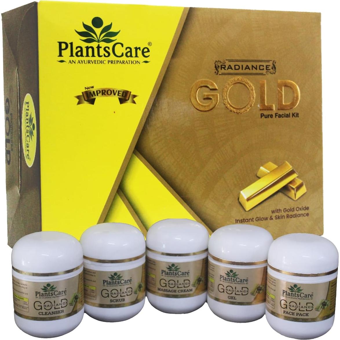 Kit Facial Ayurvédico Plants Care Radiance Gold 210g