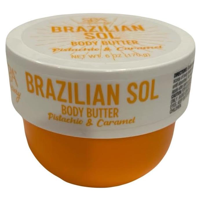 Manteca Corporal Brasileña Sol 170g - Aroma Pistacho y Caramelo