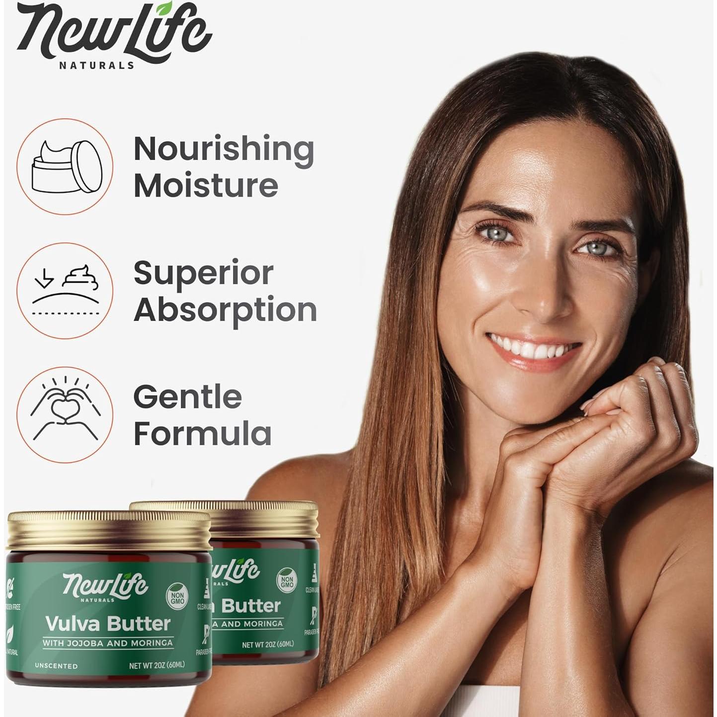 Mantequilla de Balsamo Vulva NewLife Naturals 140g - Hidratante Natural