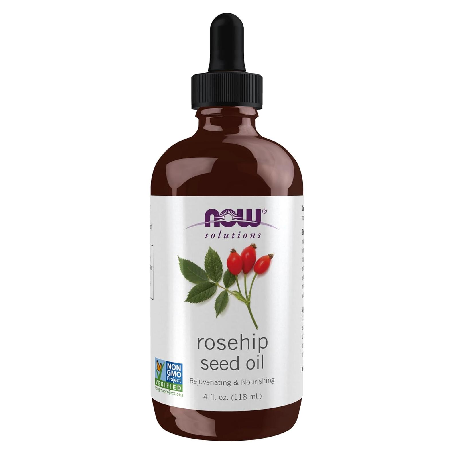 Aceite de Semilla de Rosa Mosqueta NOW 100% Puro 200g