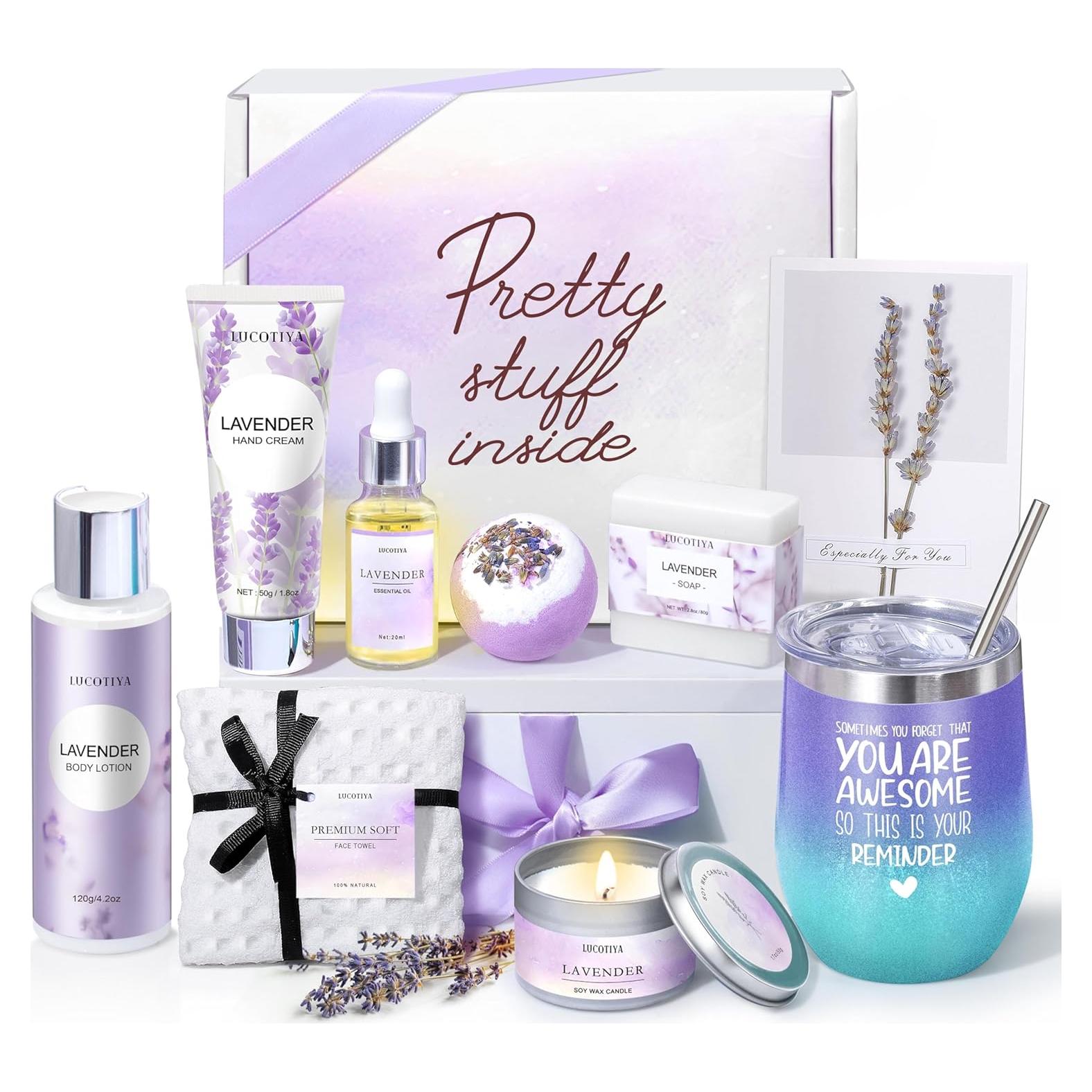 Cesta de Regalo de Spa LUCOTIYA para Mujeres - 10 Piezas