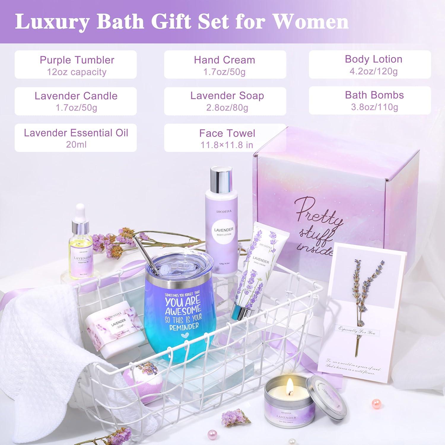 Cesta de Regalo de Spa LUCOTIYA para Mujeres - 10 Piezas
