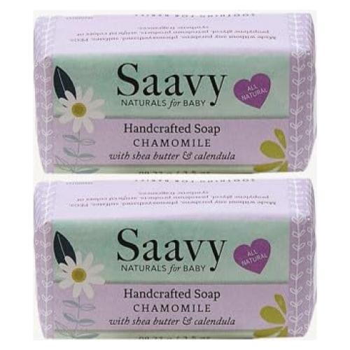 Jabón de Barra para Bebé Saavy Naturals 2 PACK Manzanilla 198 g