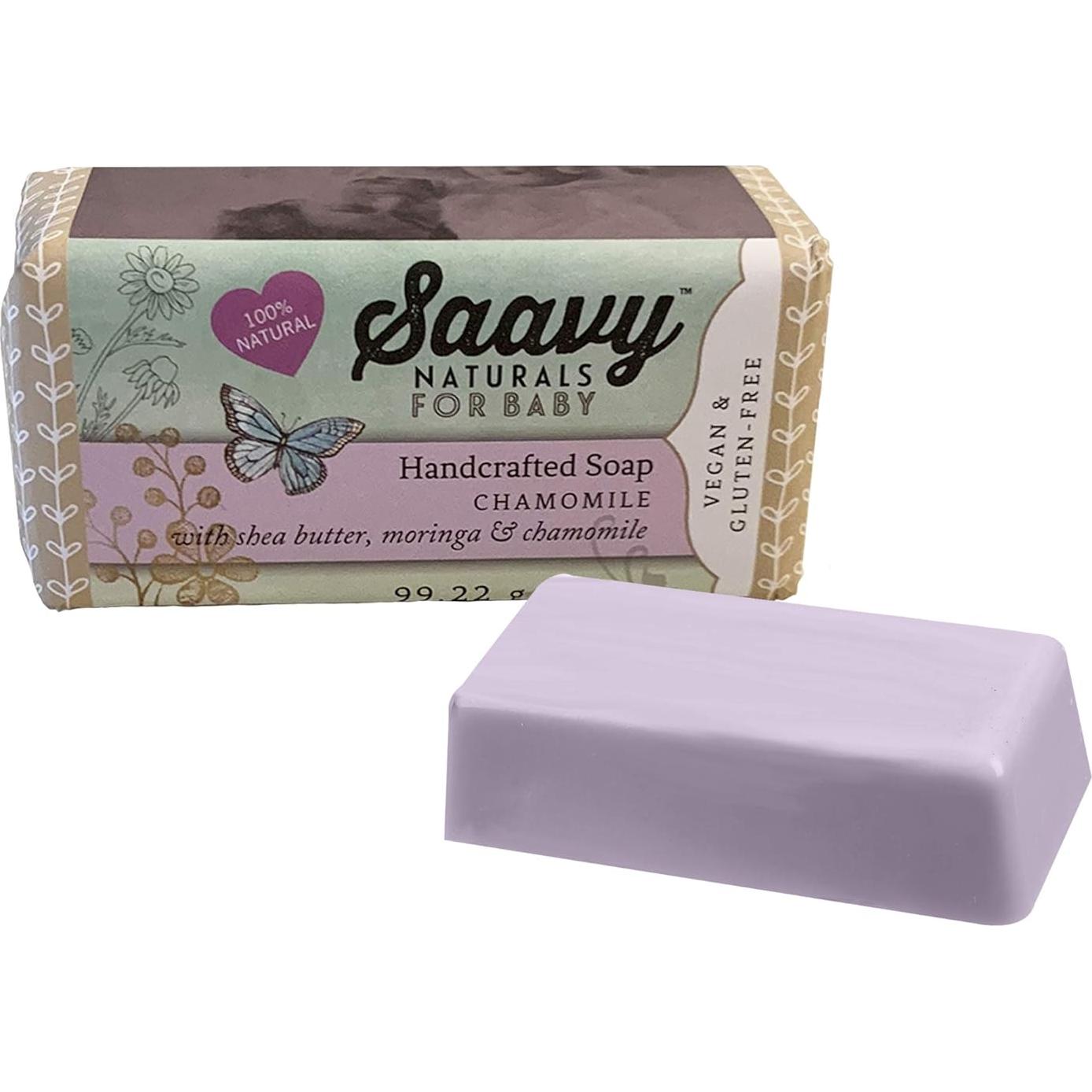 Jabón de Barra para Bebé Saavy Naturals 2 PACK Manzanilla 198 g