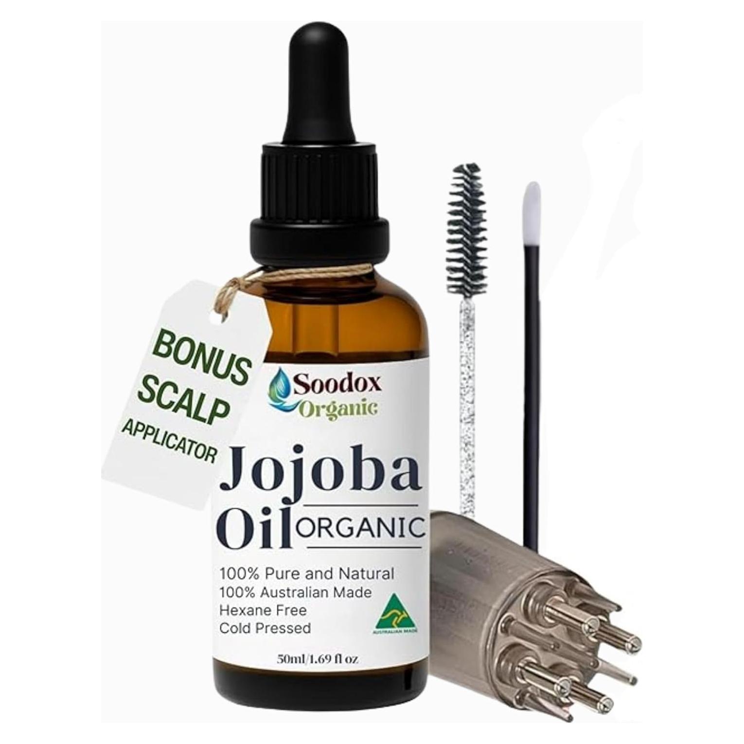 Aceite de Jojoba Orgánico Soodox 50ml - Puro para Cabello y Piel