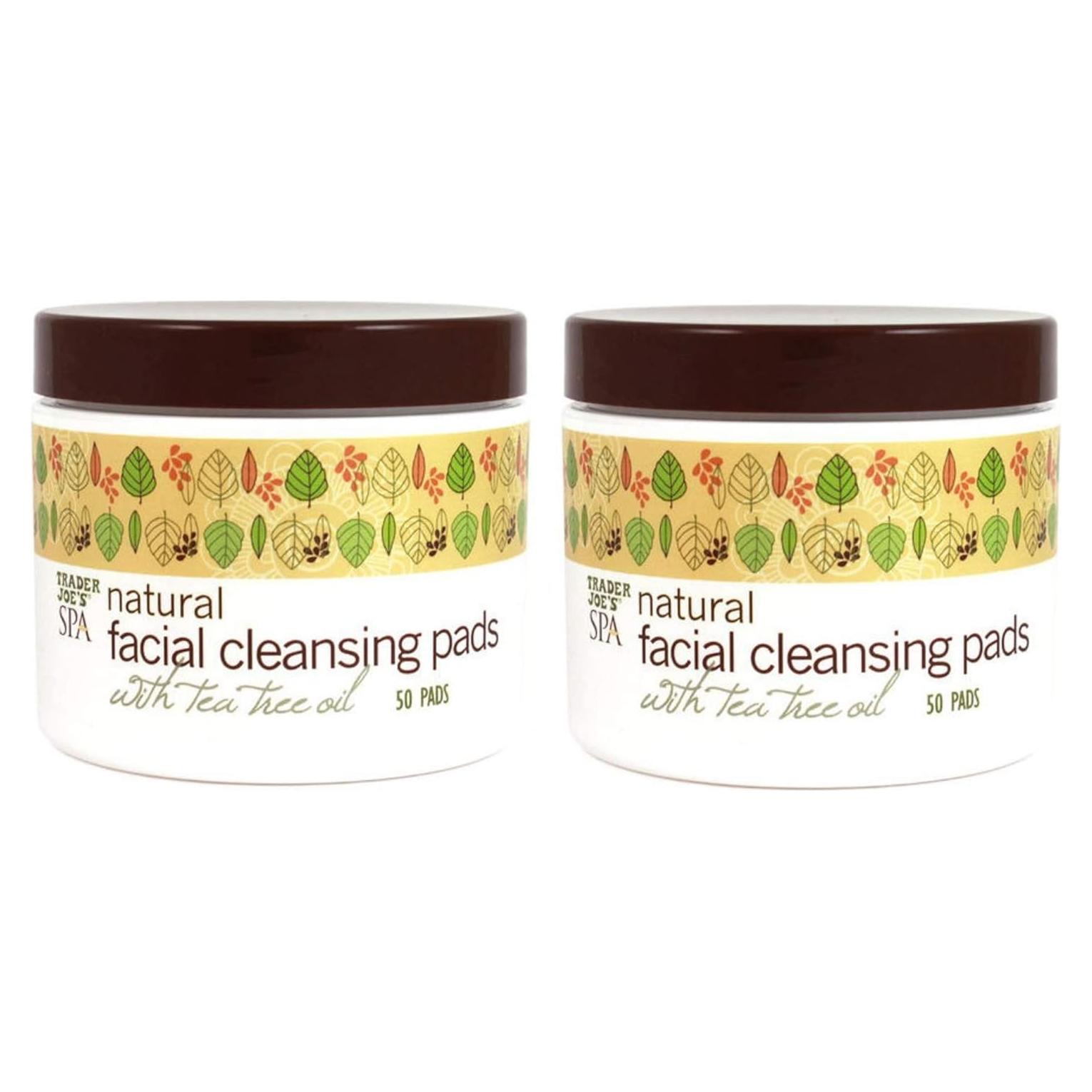 Almohadillas de limpieza facial naturales Trader Joe's - 2 unidades