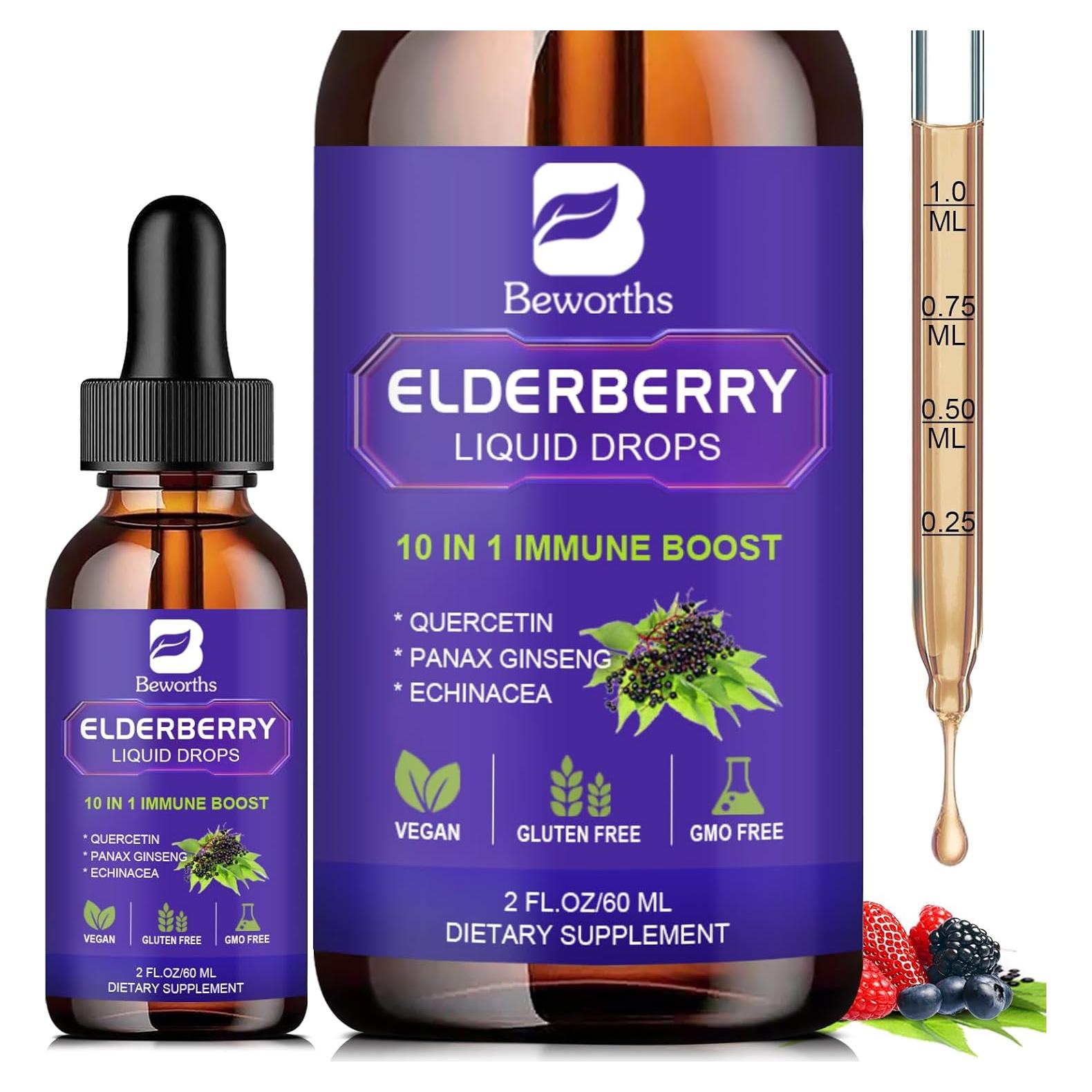 Jarabe de Saúco B BEWORTHS 59 ml con Vitamina C y Zinc