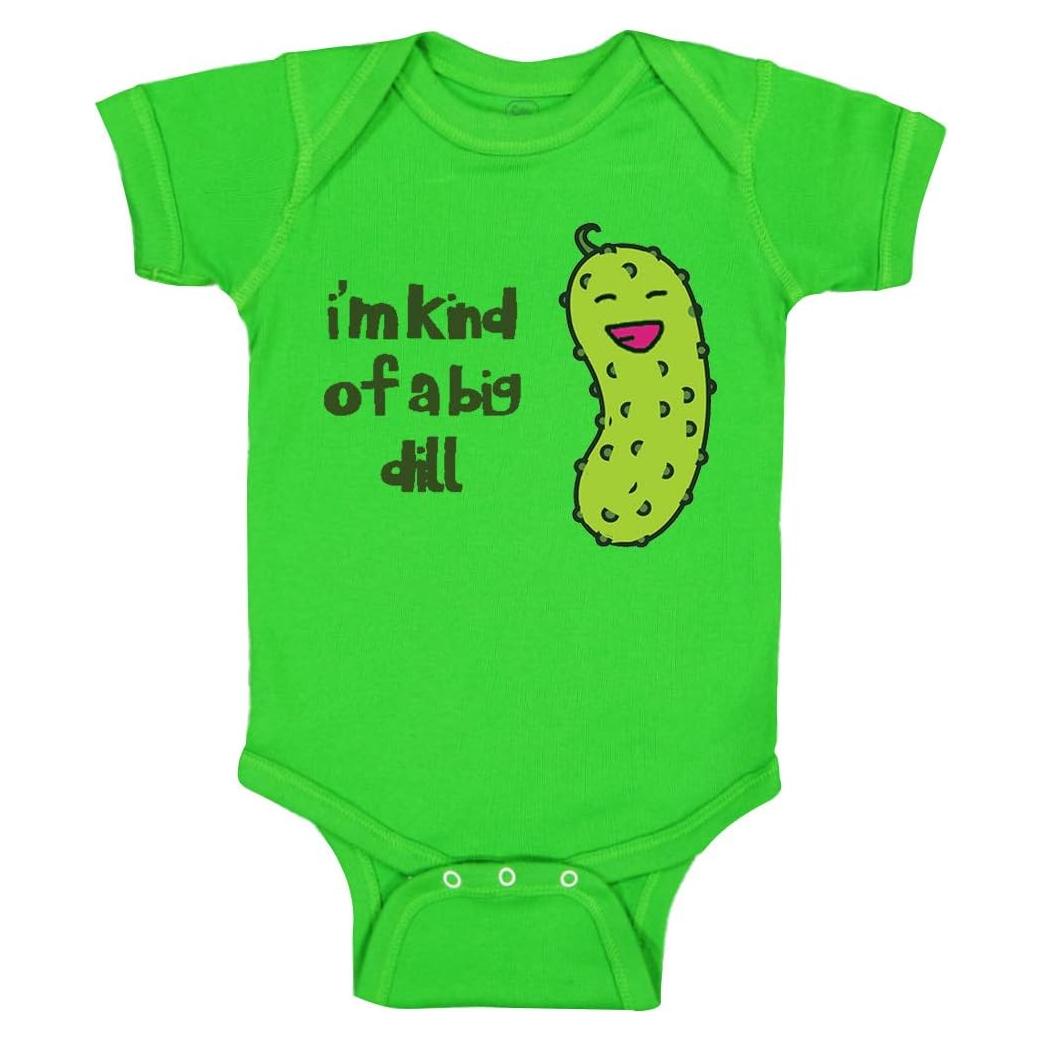 Body de Bebé Verde Manzana Cute Rascals Soy Un Gran Pepinillo