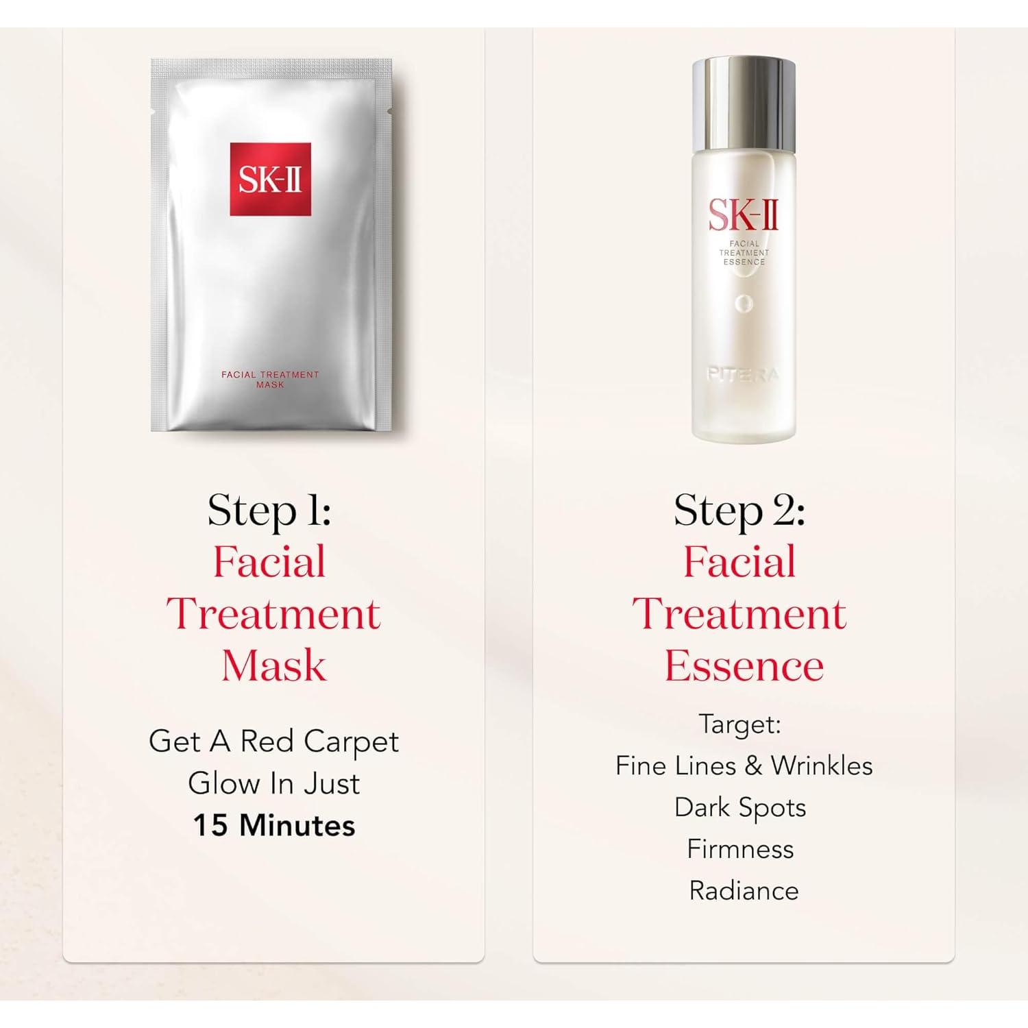 SK-II Glow Up Duo Set Cuidado Piel Anti-Envejecimiento 4 Unidades